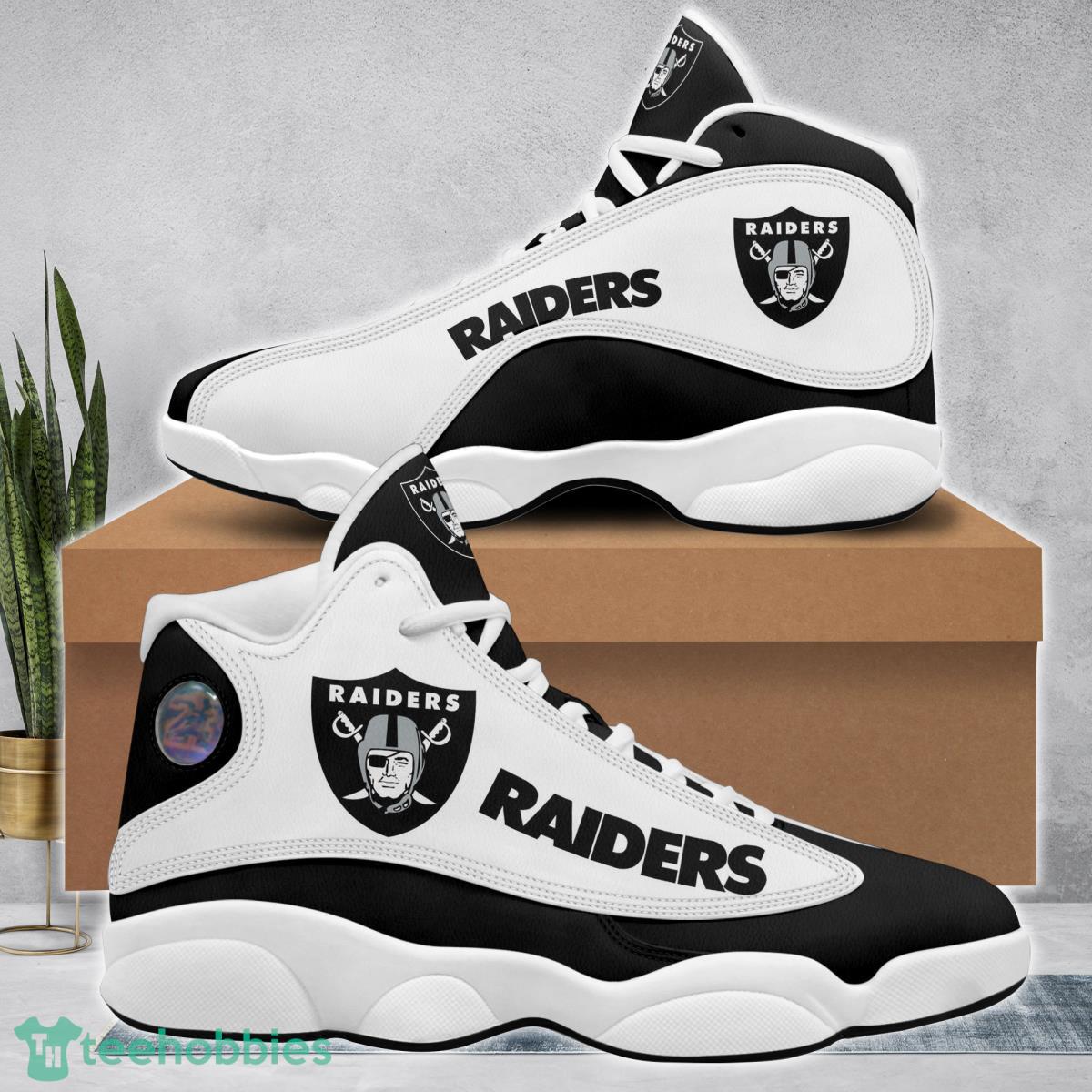 Las Vegas Raiders Football Team Air Jordan 13 Running Shoes Gift For Fans Product Photo 2