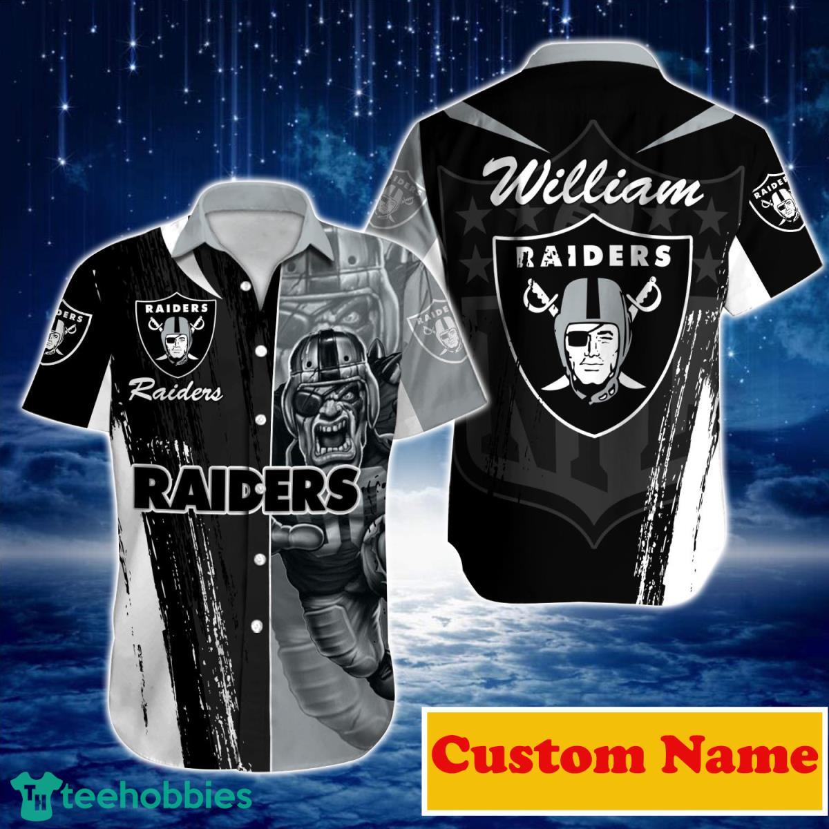 Custom raiders shirt best sale