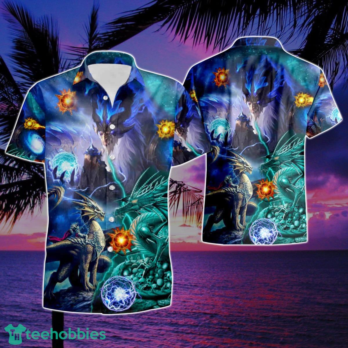 Legend Dragons Summer Beach Hawaiian Shirt And Short Product Photo 1