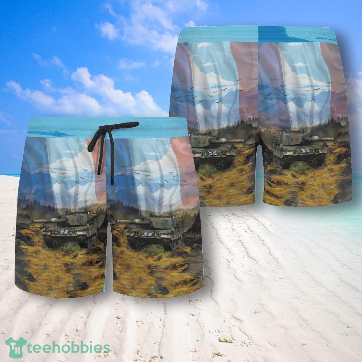 Leopard 2 German Army Hawaiian Shirt And Shorts Best Style For Men Product Photo 2