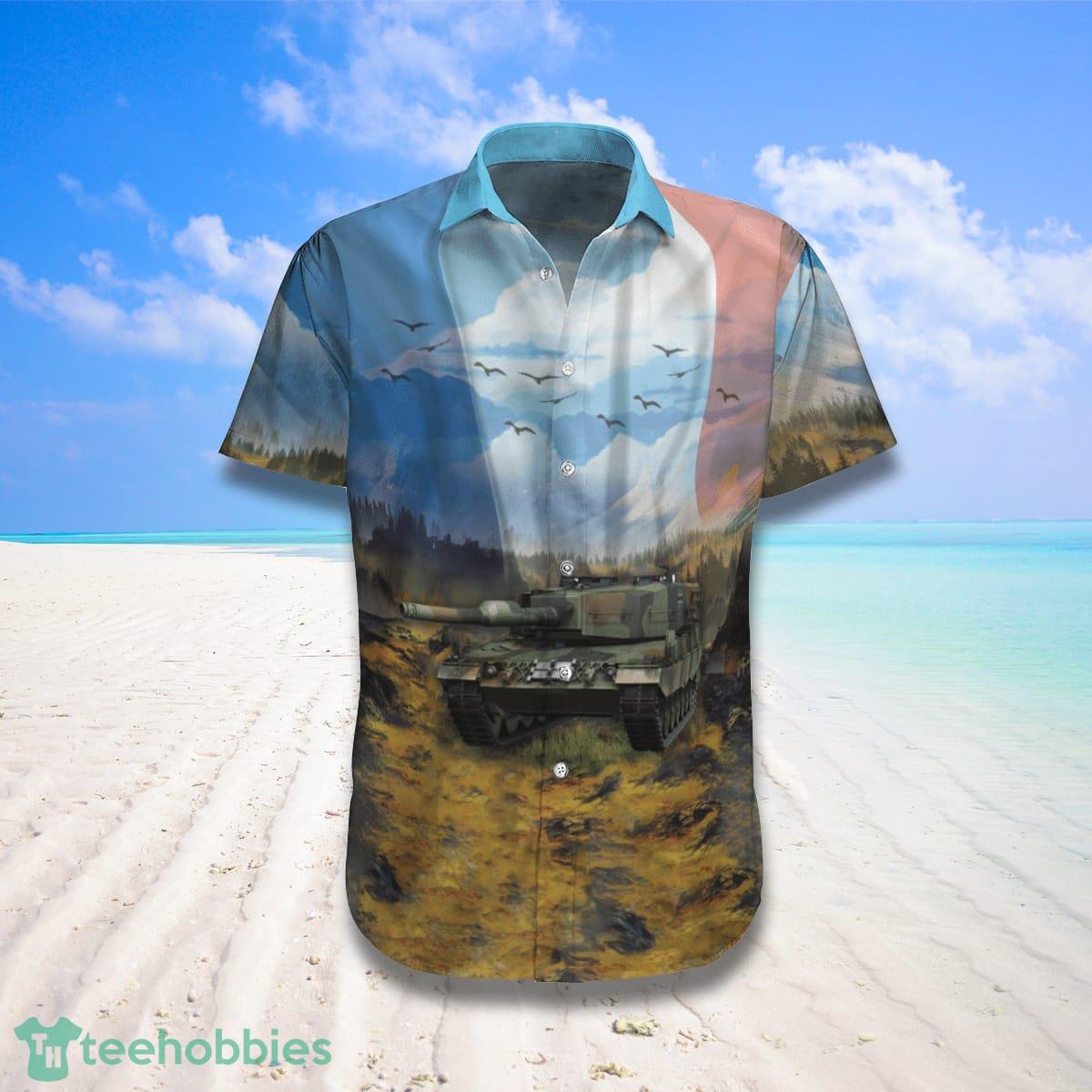 Leopard 2 German Army Hawaiian Shirt And Shorts Best Style For Men Product Photo 1