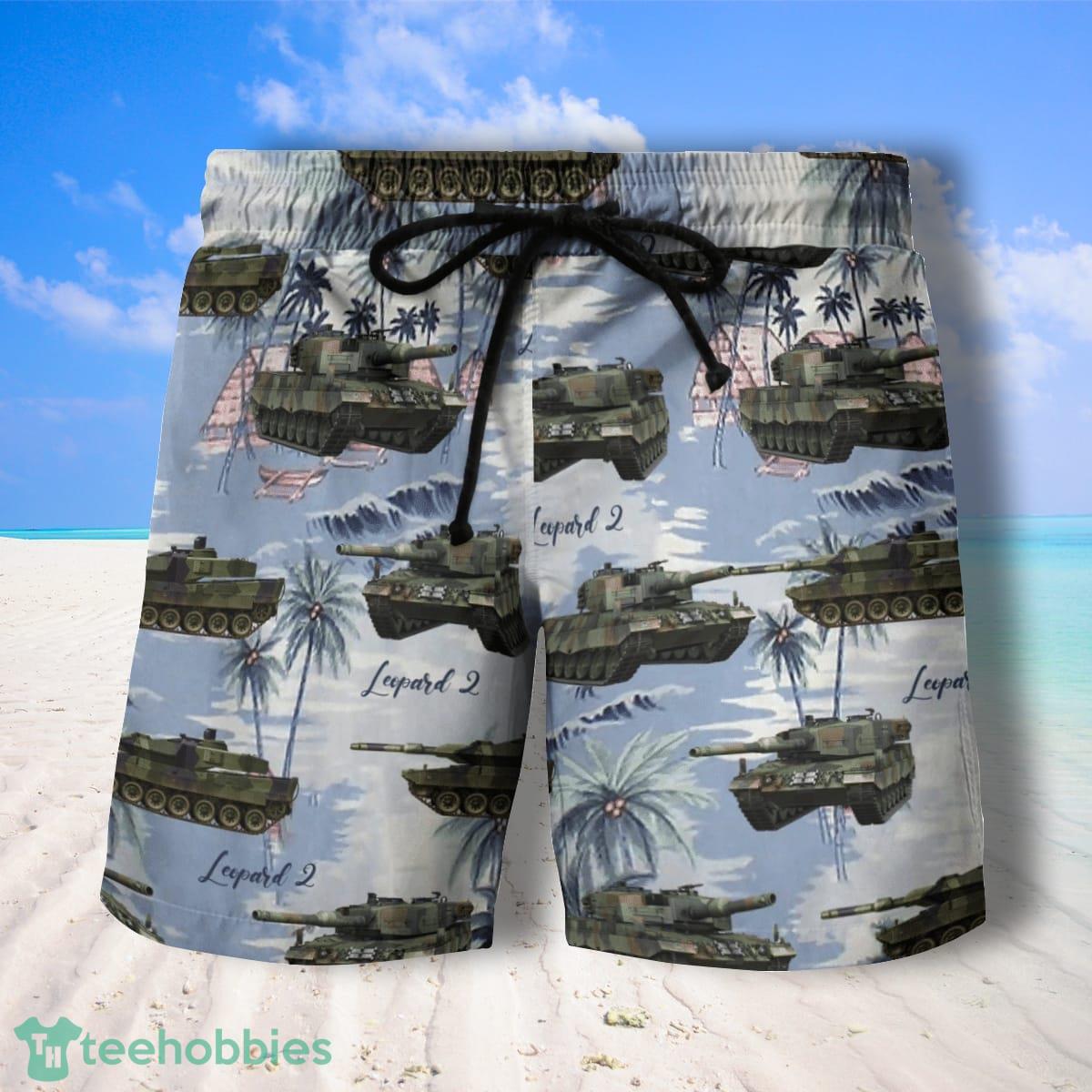 Leopard 2 Germany Hawaiian Shirt And Shorts Best Gift For Men Product Photo 2