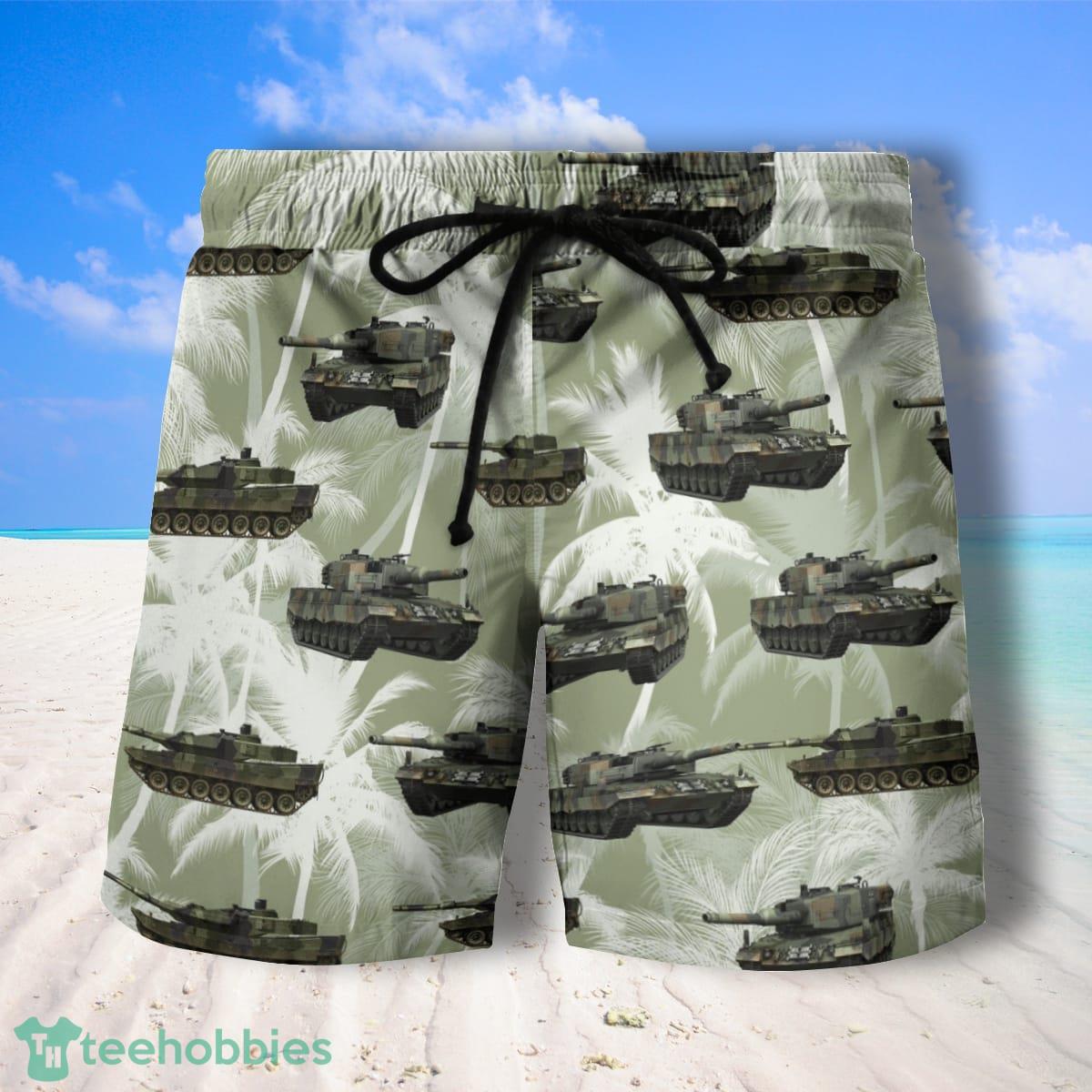 Leopard 2 Germany Hawaiian Shirt And Shorts Impressive Style For Mnen Product Photo 2