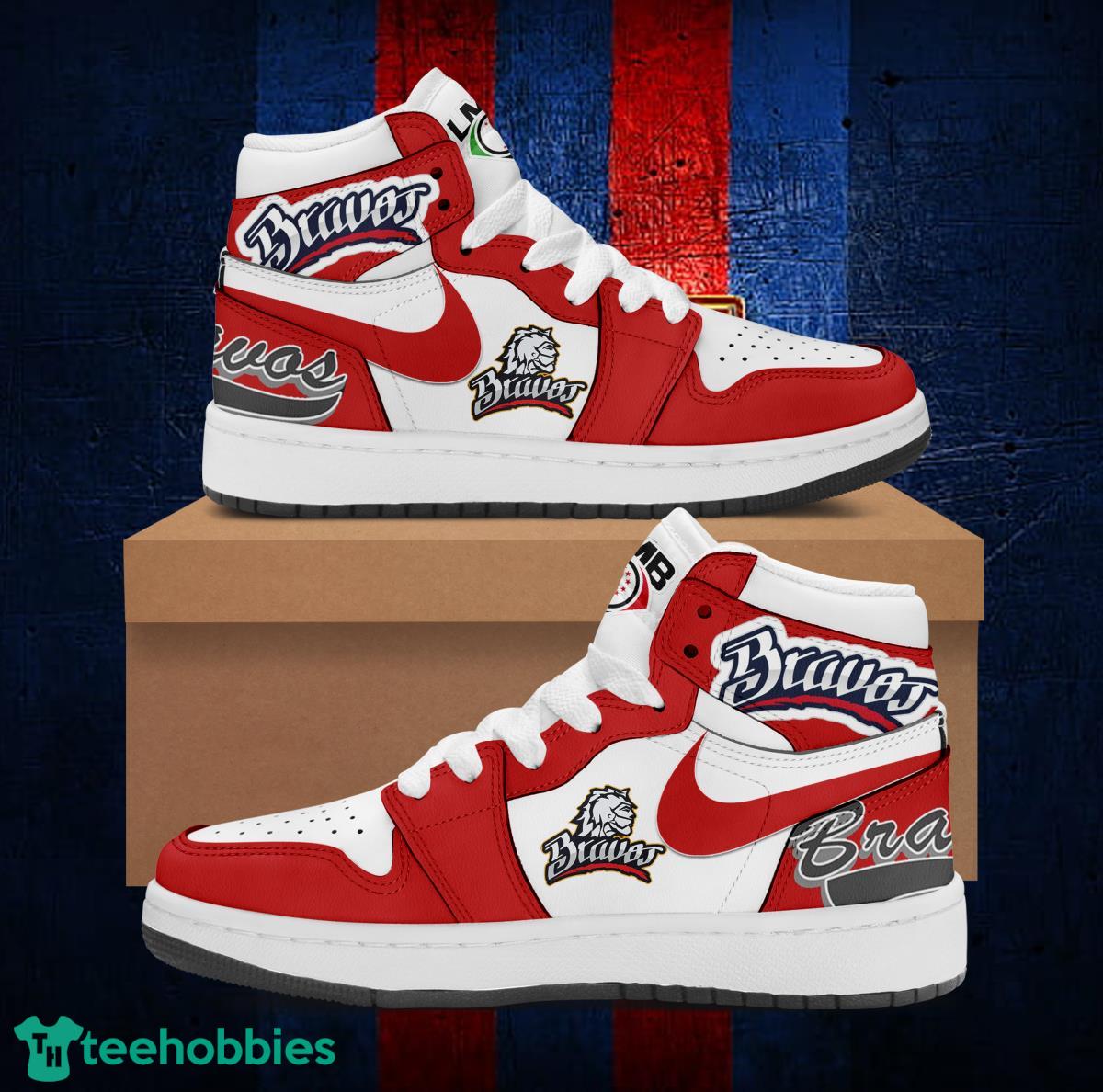 LMB Bravos De Leon Air Jordan Hightop Shoes Product Photo 2