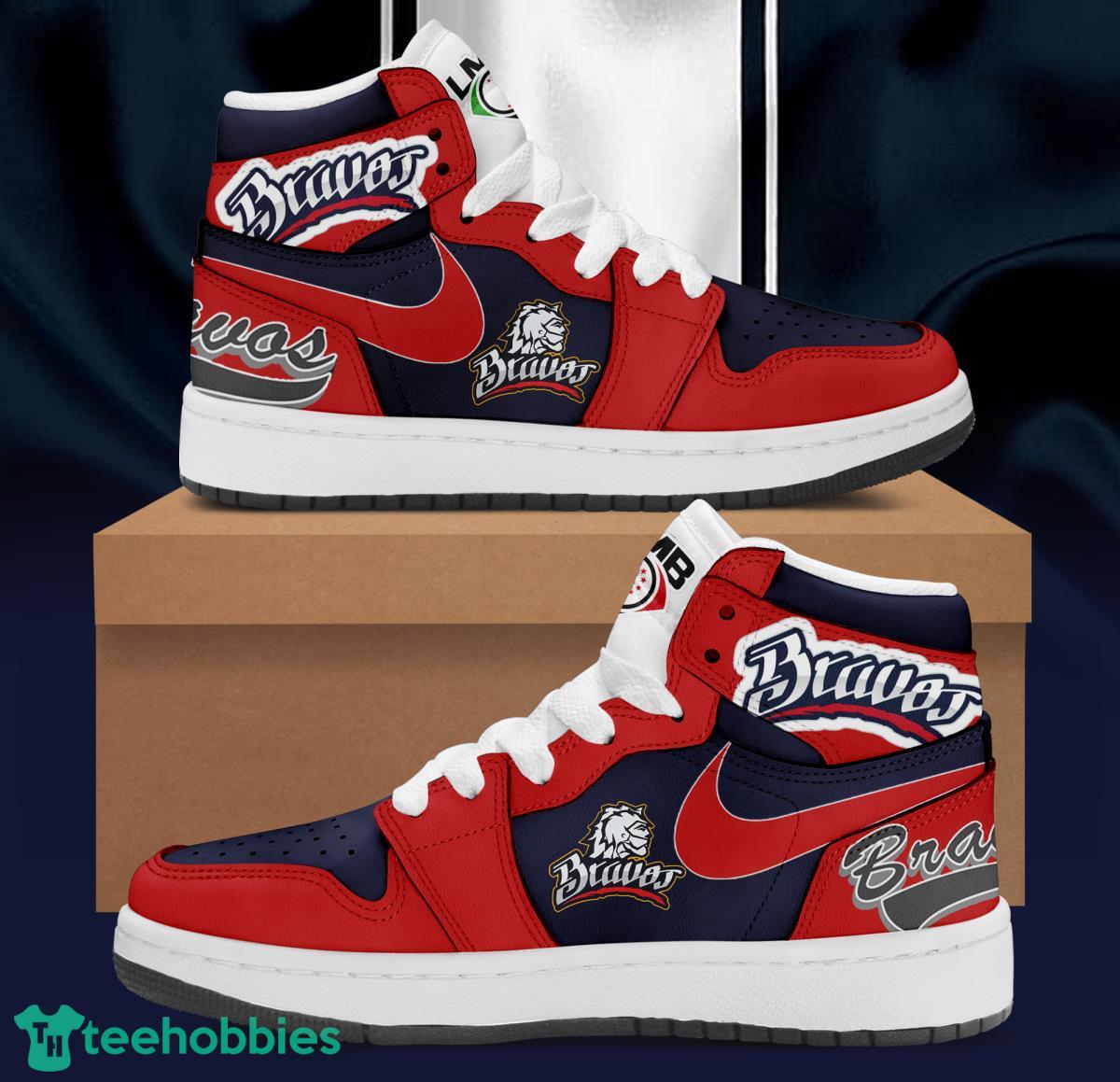 LMB Bravos De Leon Air Jordan Hightop Shoes For Fans Product Photo 1