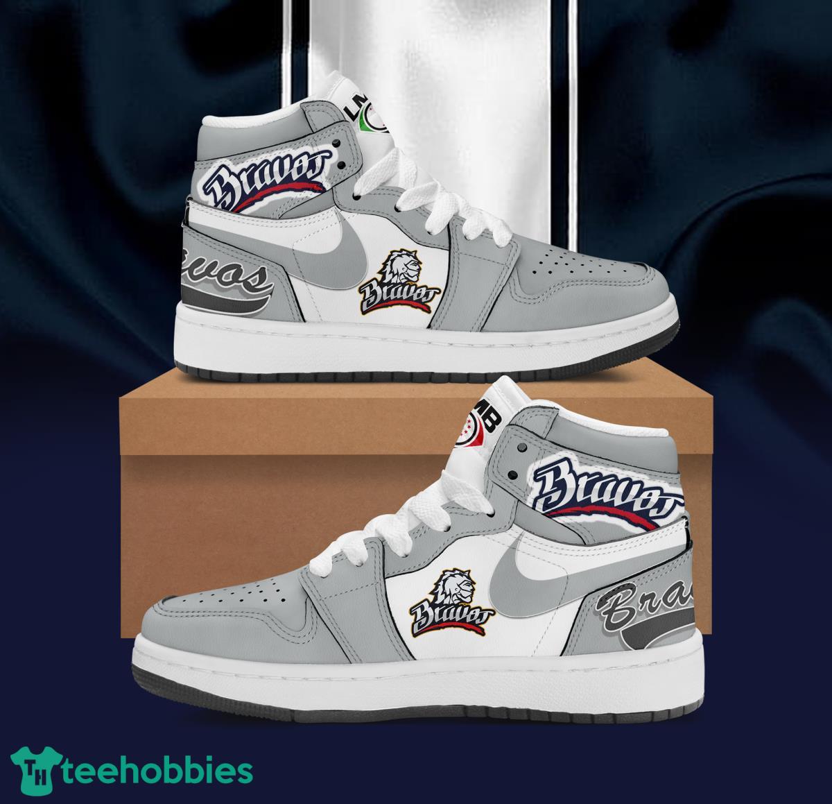 LMB Bravos De Leon Air Jordan Hightop Shoes Product Photo 1