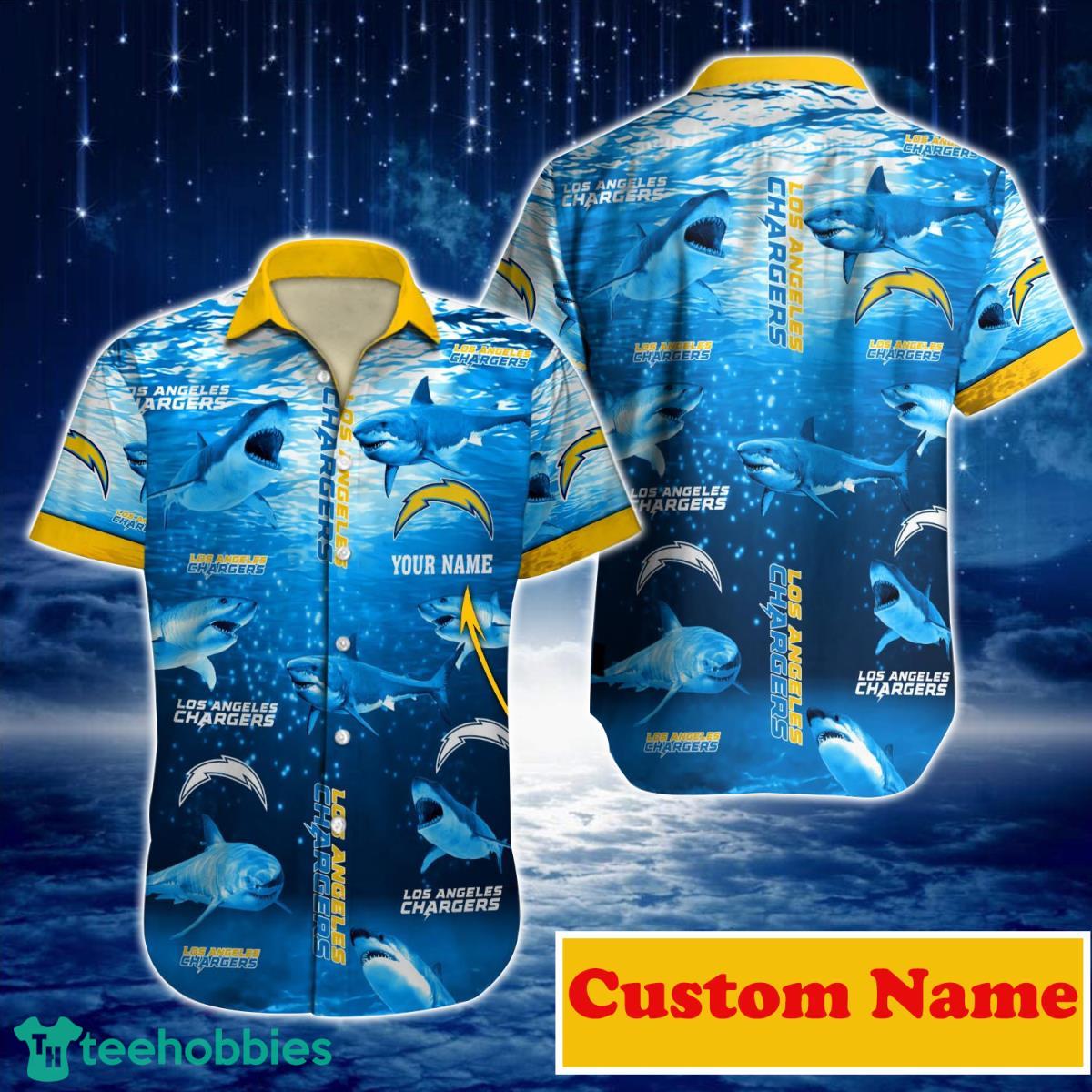 Los Angeles Chargers NFL Custom Name Hawaiian Shirt For Men And Women Best Gift For Fans Product Photo 1