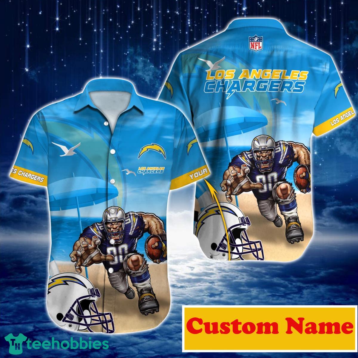 Los Angeles Chargers NFL Custom Name Hawaiian Shirt For Men And Women Best Gift For Real Fans Product Photo 1