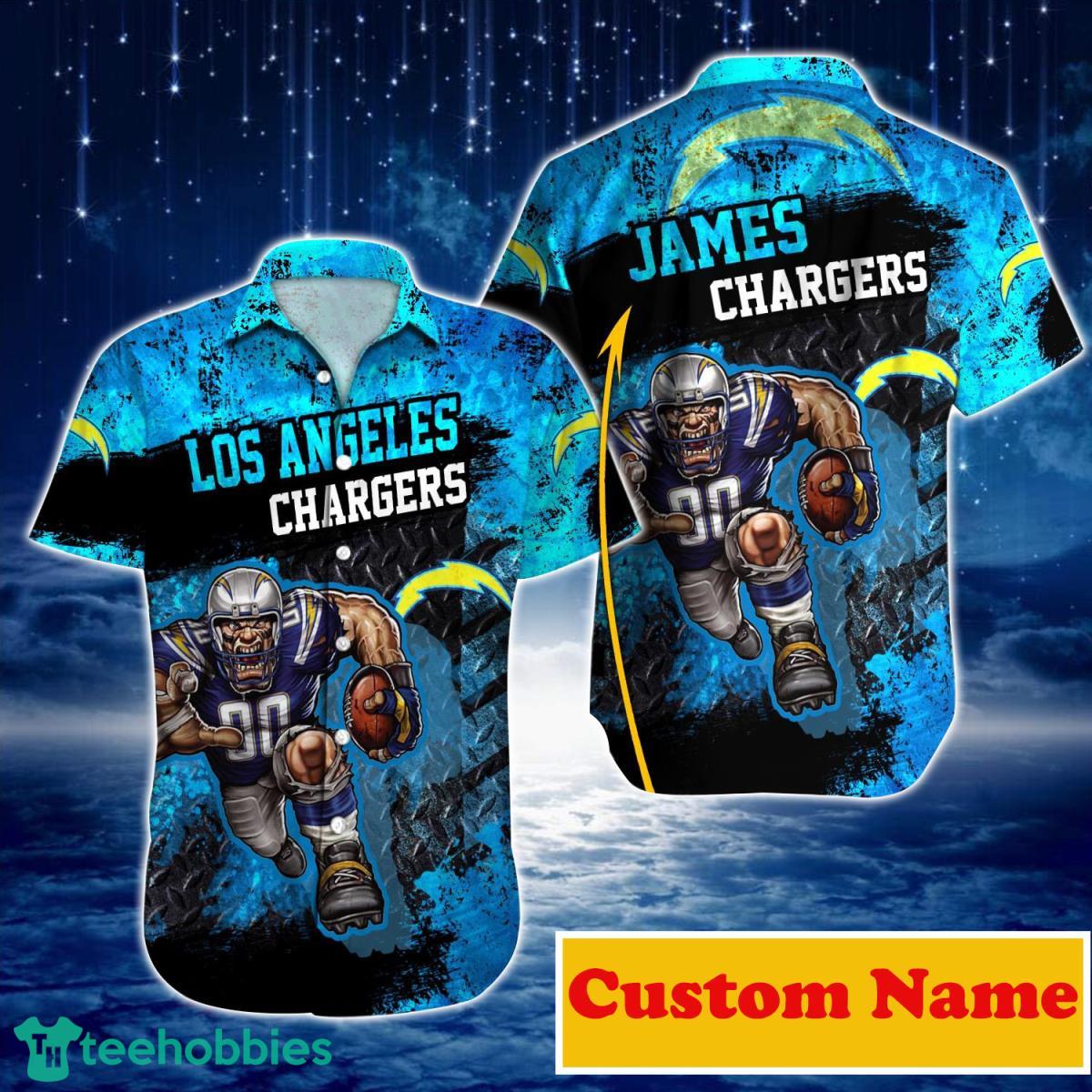 Los Angeles Chargers NFL Custom Name Hawaiian Shirt For Men And Women Great Gift For True Fans Product Photo 1