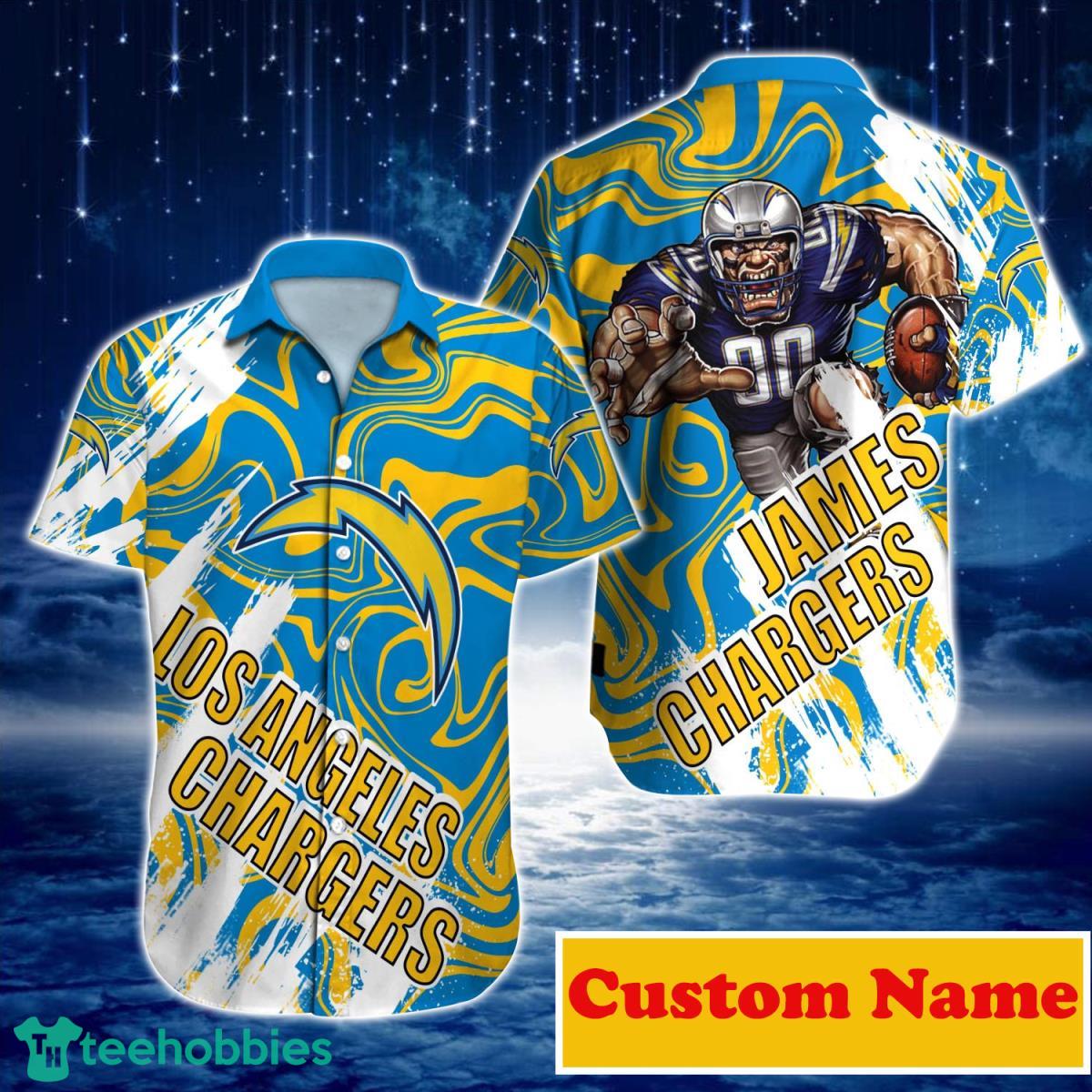 Los Angeles Chargers NFL Custom Name Hawaiian Shirt For Men And Women Special Gift For True Fans Product Photo 1