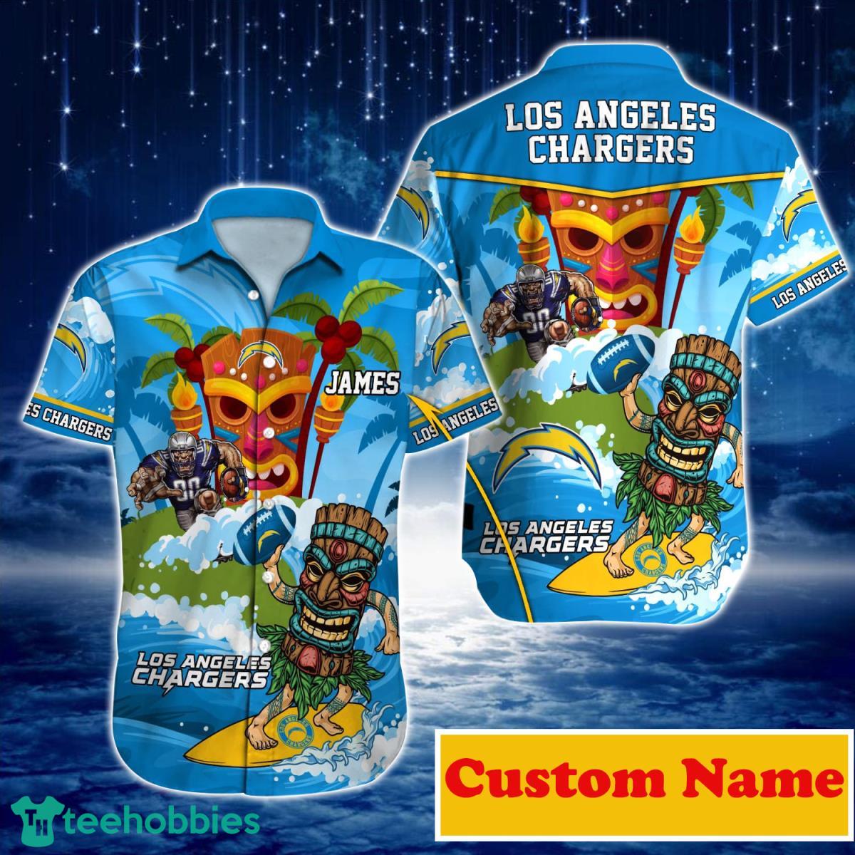 Los Angeles Chargers NFL Custom Name Hawaiian Shirt For Men And Women Style Gift For Real Fans Product Photo 1
