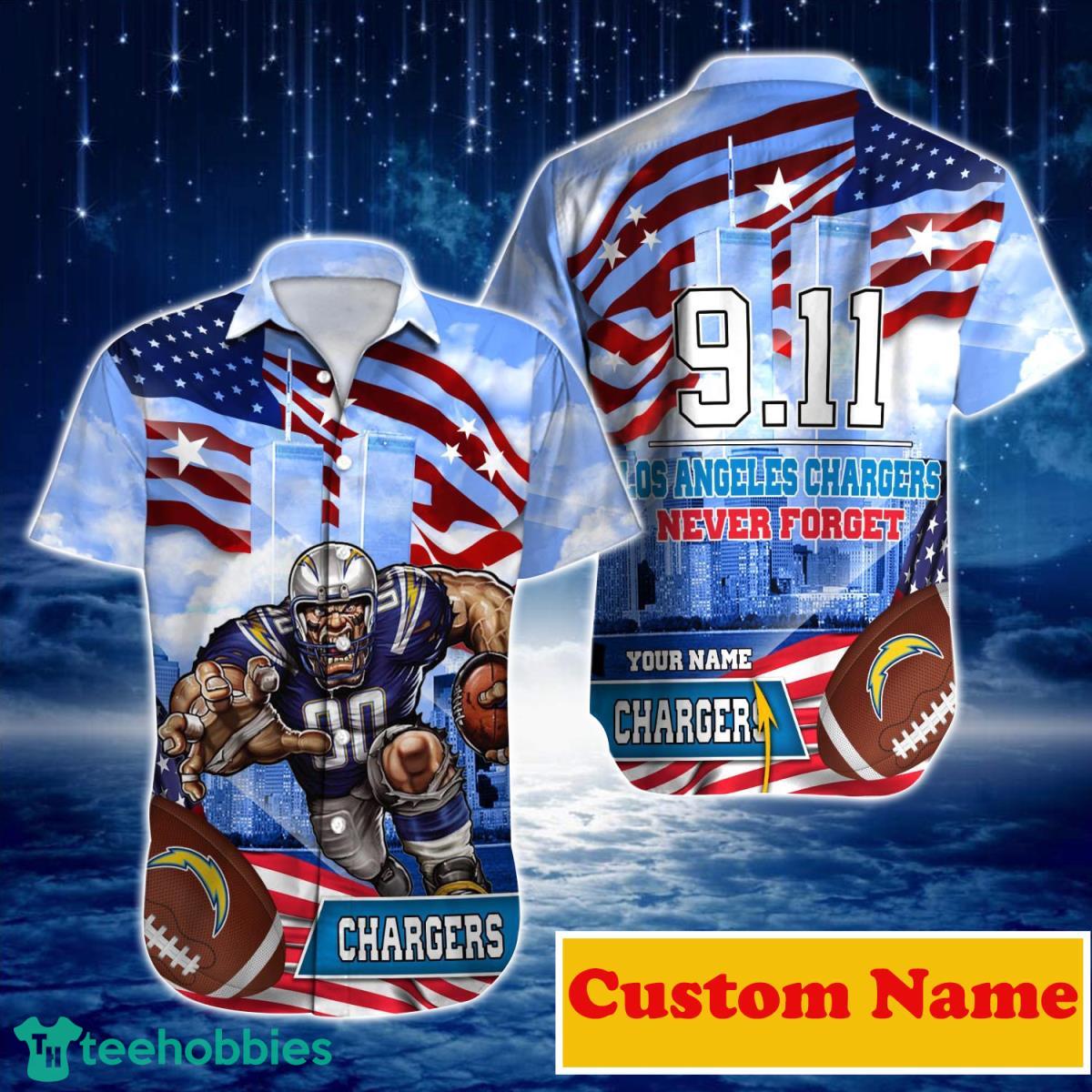 Los Angeles Chargers NFL Custom Name Hawaiian Shirt For Men Women Style Gift For Real Fans Product Photo 1