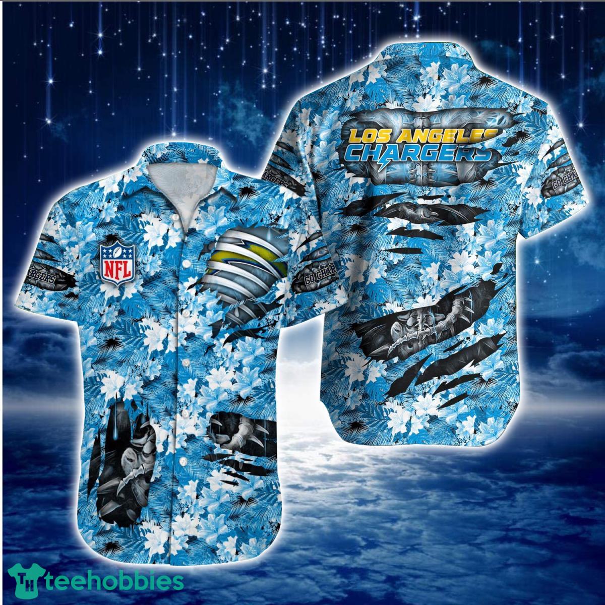 Los Angeles Chargers NFL Hawaiian Shirt Aloha Shirt Great Gift For Fans Product Photo 1