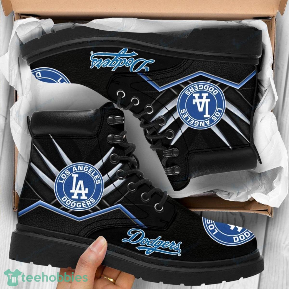 Los Angeles Dodgers Baseball Team Leather Boots Best Gift For Men And Women Fans Product Photo 1
