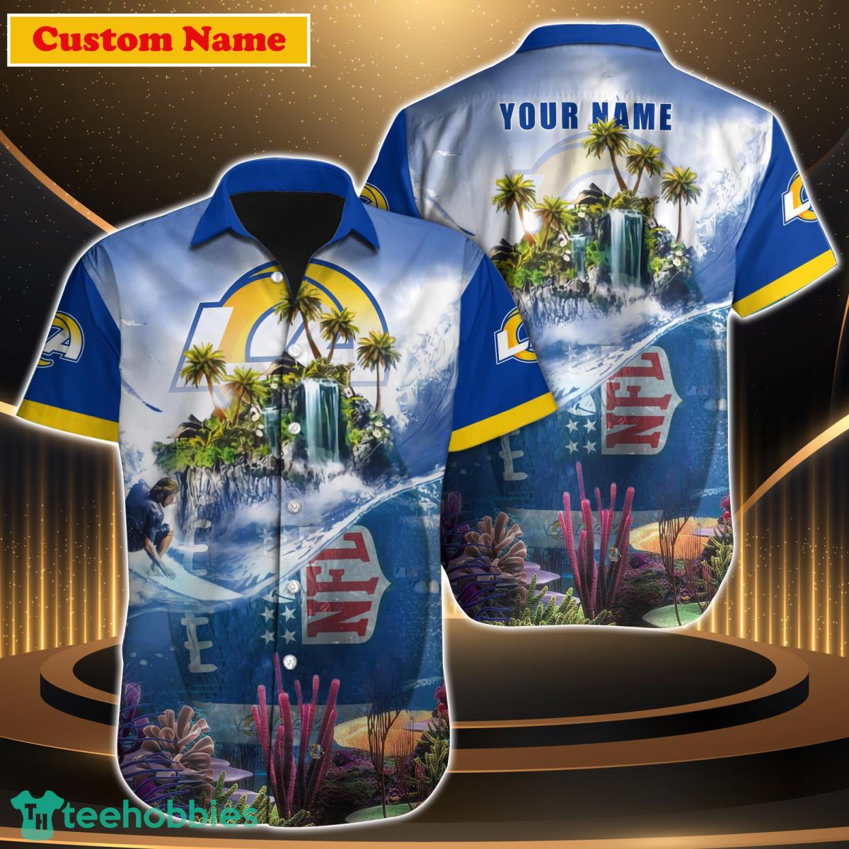 Los Angeles Rams NFL Custom Name Hawaiian Shirt Best Gift For Men Women Fans Product Photo 1