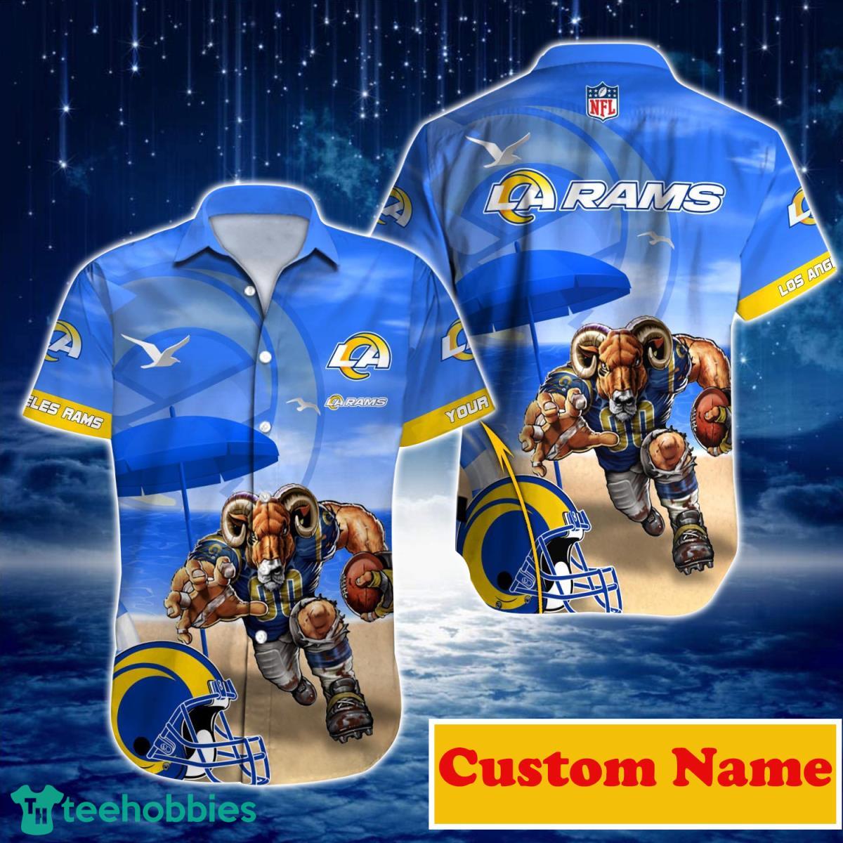 Los Angeles Rams NFL Custom Name Hawaiian Shirt For Men And Women Best Gift For Real Fans Product Photo 1