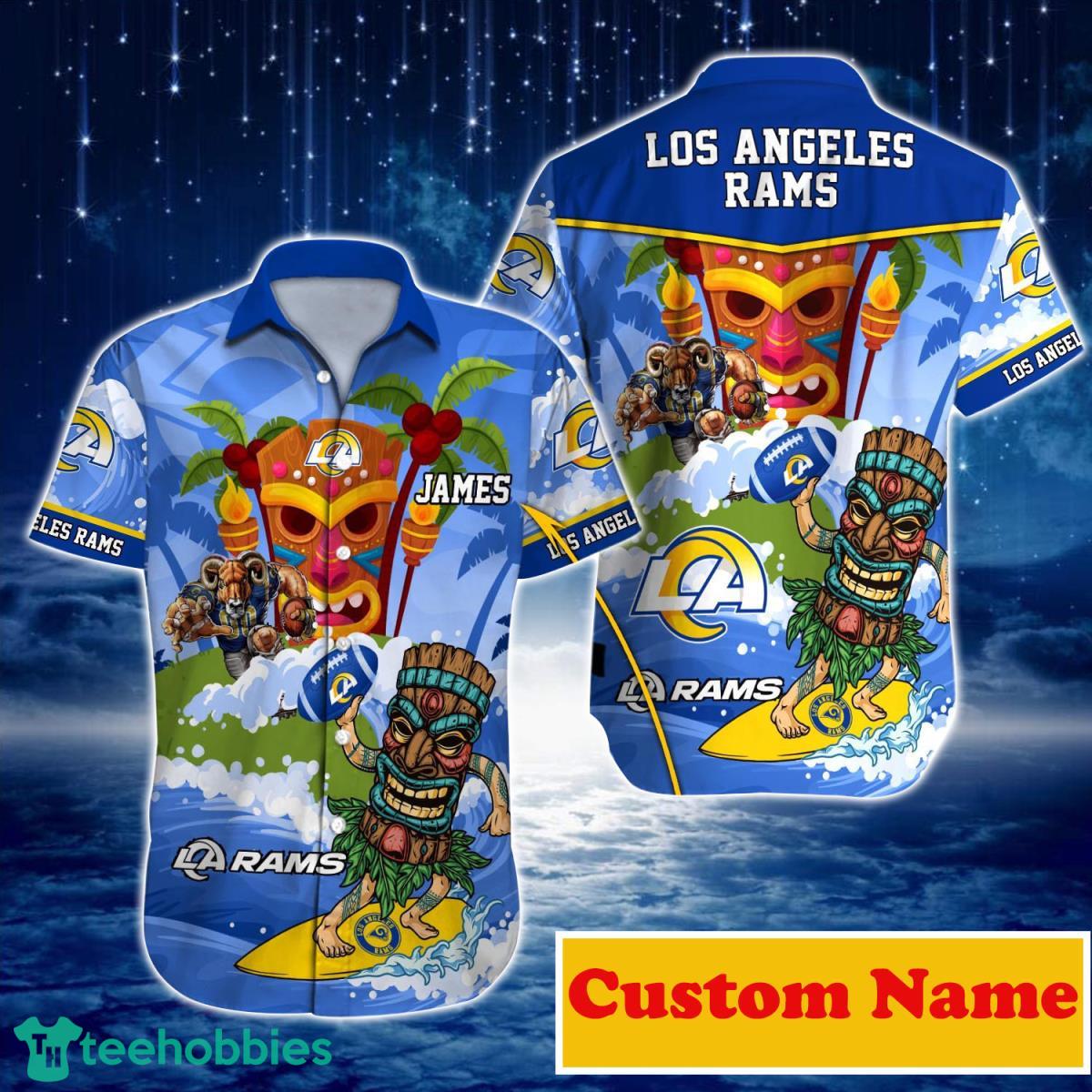 Los Angeles Rams NFL Custom Name Hawaiian Shirt For Men And Women Style Gift For Real Fans Product Photo 1