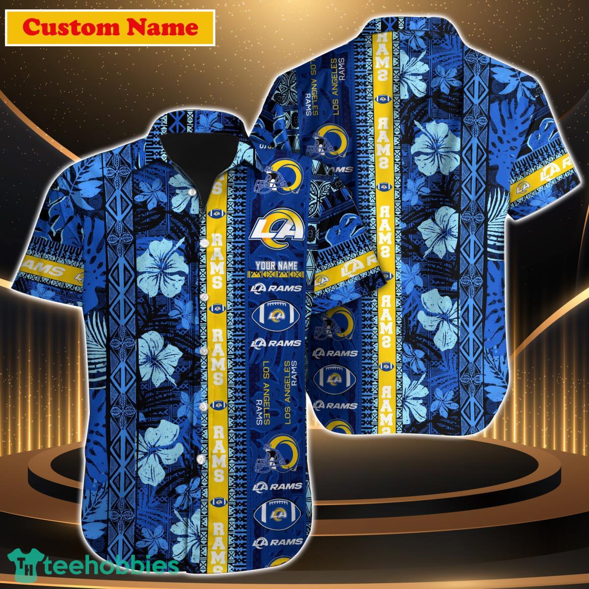 Los Angeles Rams NFL Custom Name Hawaiian Shirt For Men Women Style Gift For Fan Product Photo 1