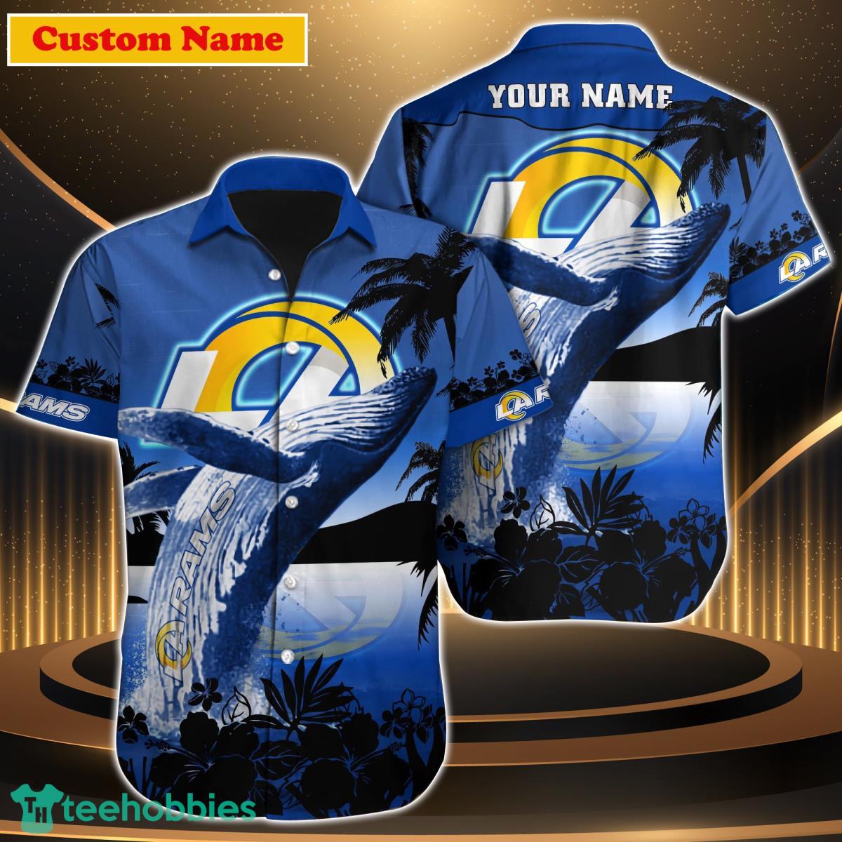 Los Angeles Rams NFL Custom Name Hawaiian Shirt For Men Women Unique Gift For Fan Product Photo 1