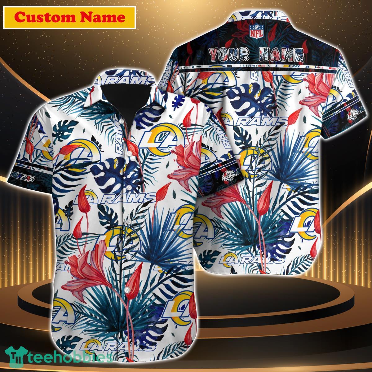 Los Angeles Rams NFL Custom Name Hawaiian Shirt Gift For Men Women Product Photo 1