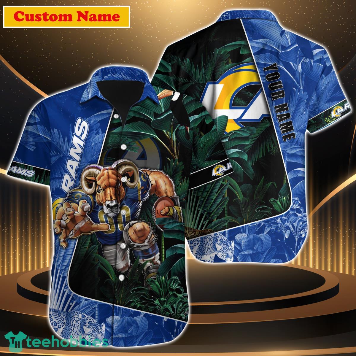 Los Angeles Rams NFL Custom Name Hawaiian Shirt Style Gift For Men Women Fans Product Photo 1