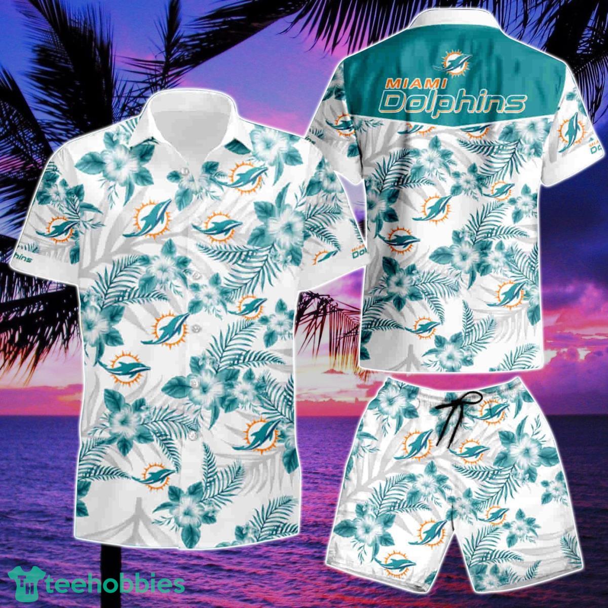 Miami Dolphins Logo 09 Summer Hawaiian Shirt And Short Product Photo 2
