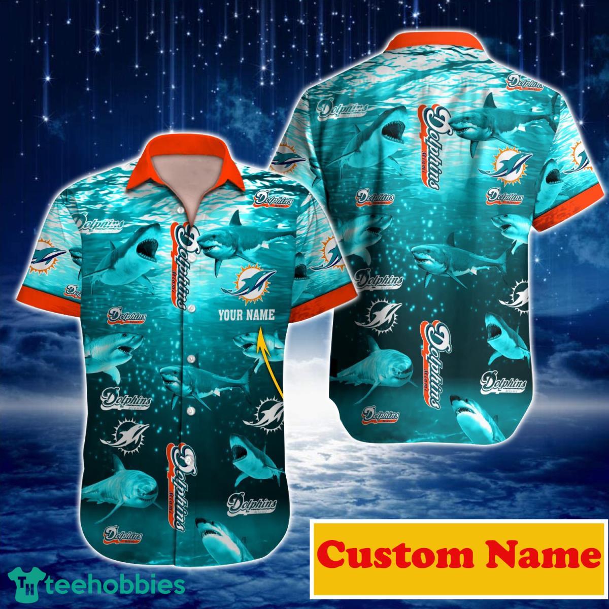 Miami Dolphins NFL Custom Name Hawaiian Shirt For Men And Women Best Gift For Fans Product Photo 1