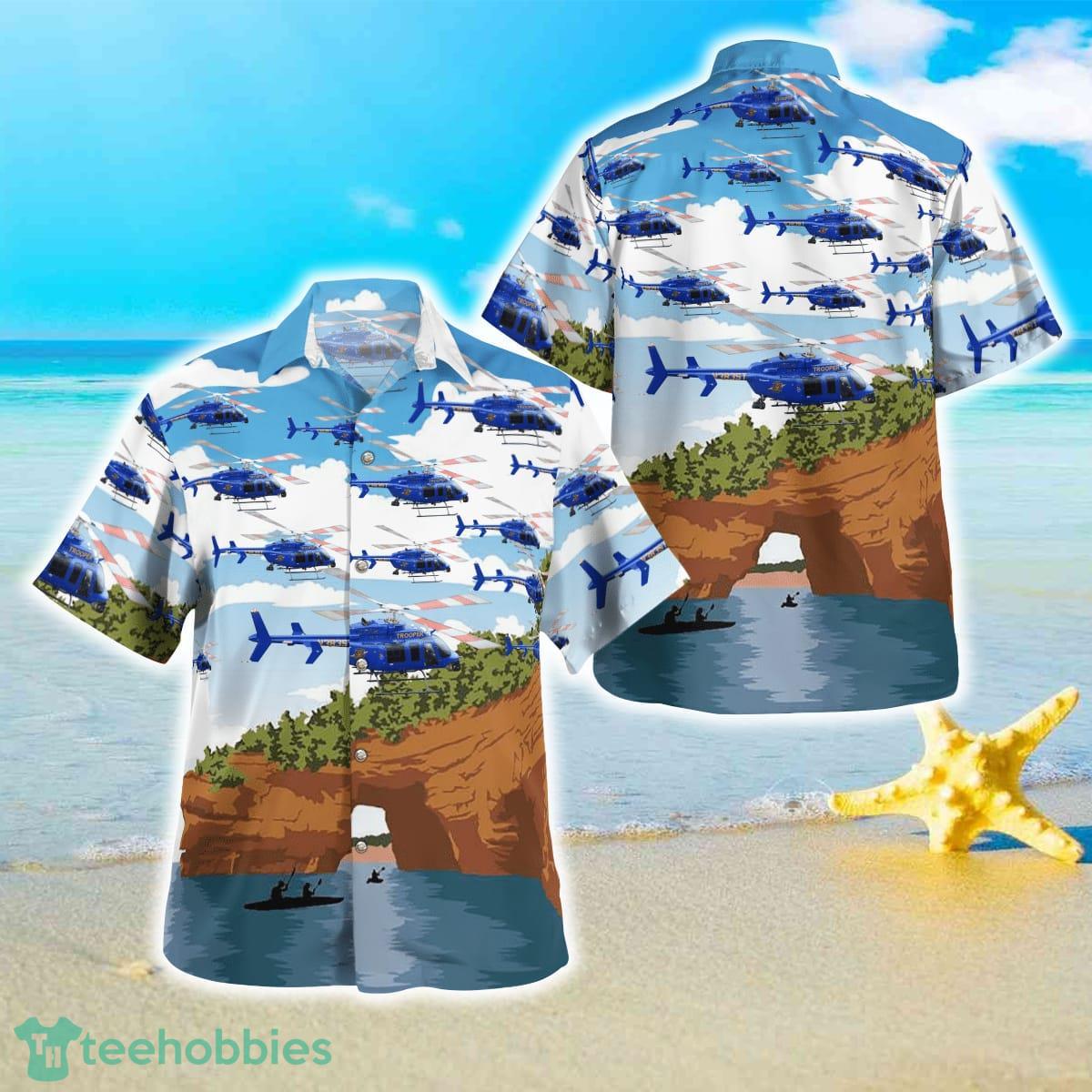 Michigan Police Helicopter Hawaiian Shirt Best Style For Men Women Product Photo 1