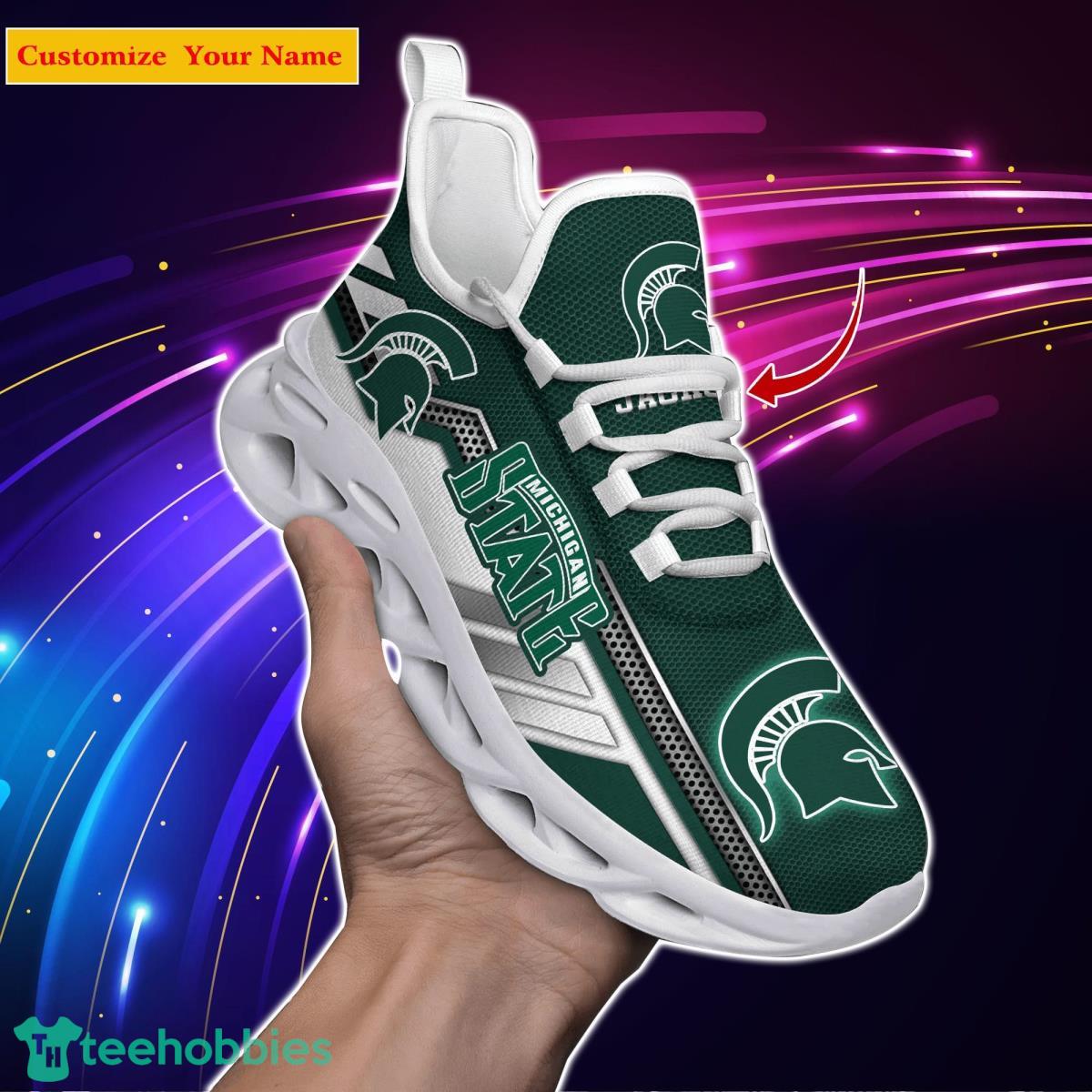 Michigan State Spartans NCAA1 Clunky Sneakers Custom Name Max Soul Shoes For Sport Fans Product Photo 1
