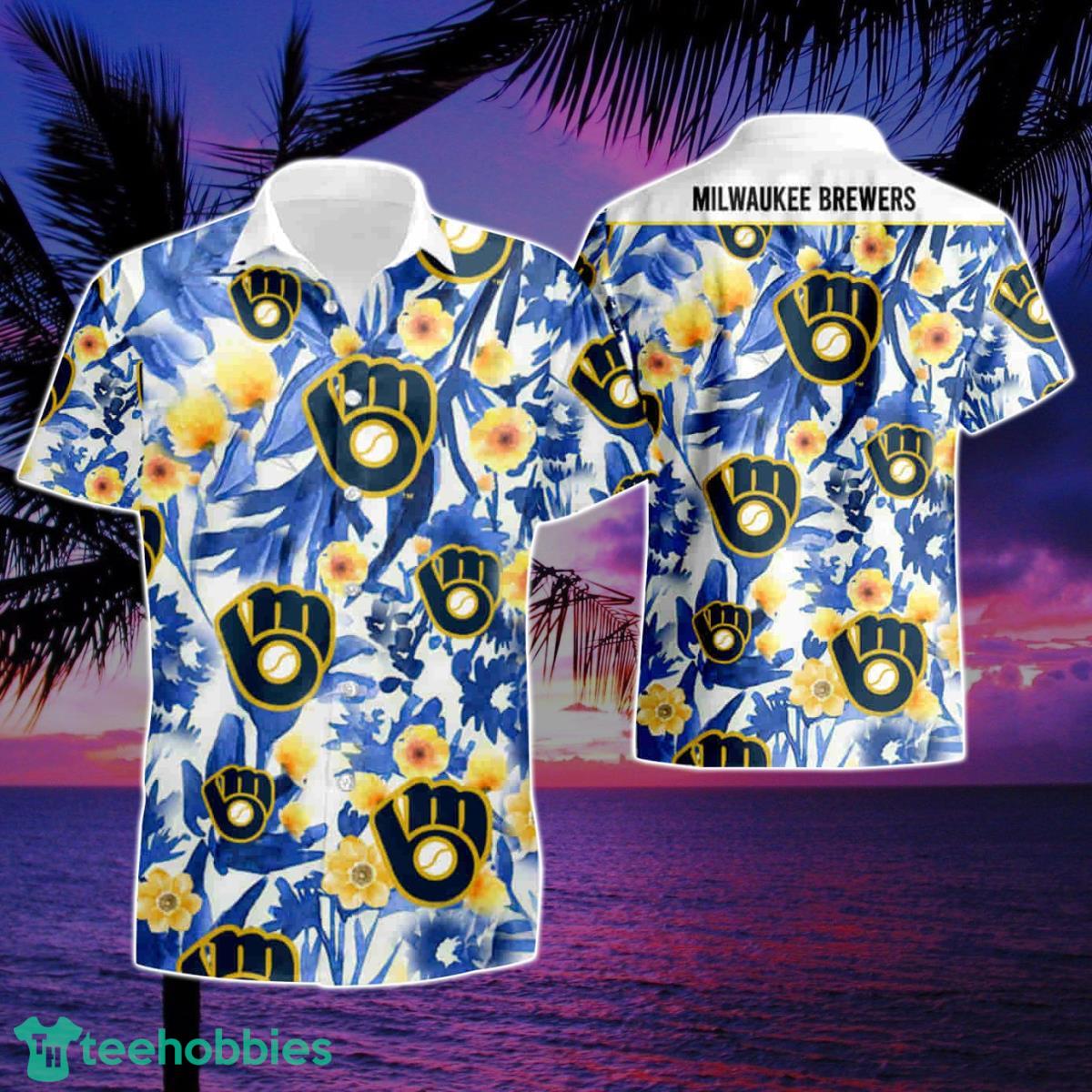 Milwaukee Brewers Limited Edition Summer Hawaiian Shirt And Short Product Photo 1