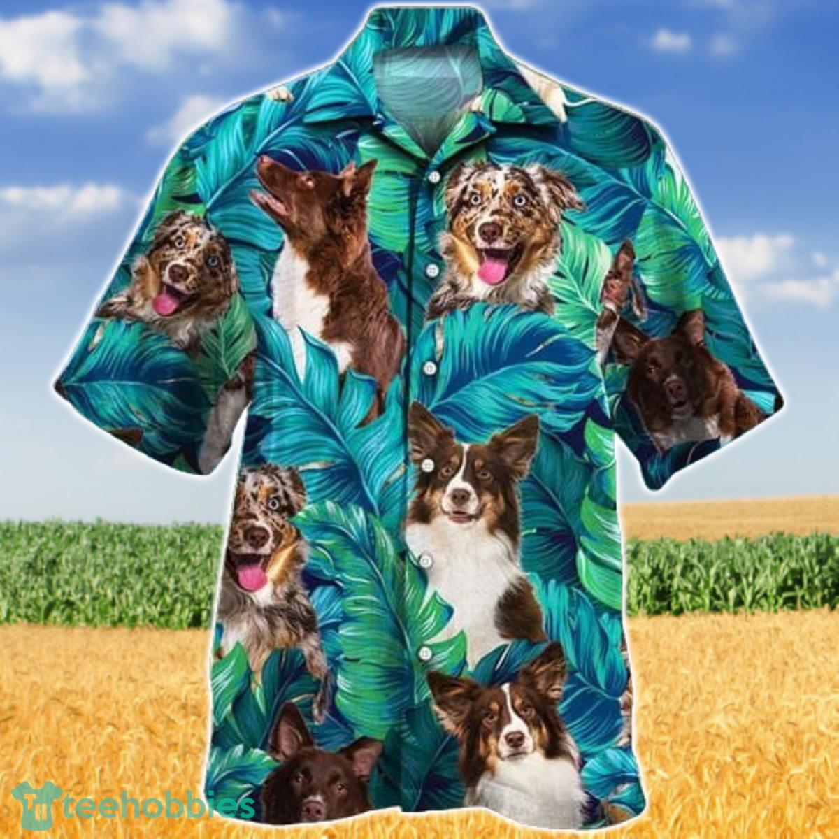Miniature American Shepherd Dog Lovers All Printed 3D Hawaiian Shirt For Men Women Product Photo 1