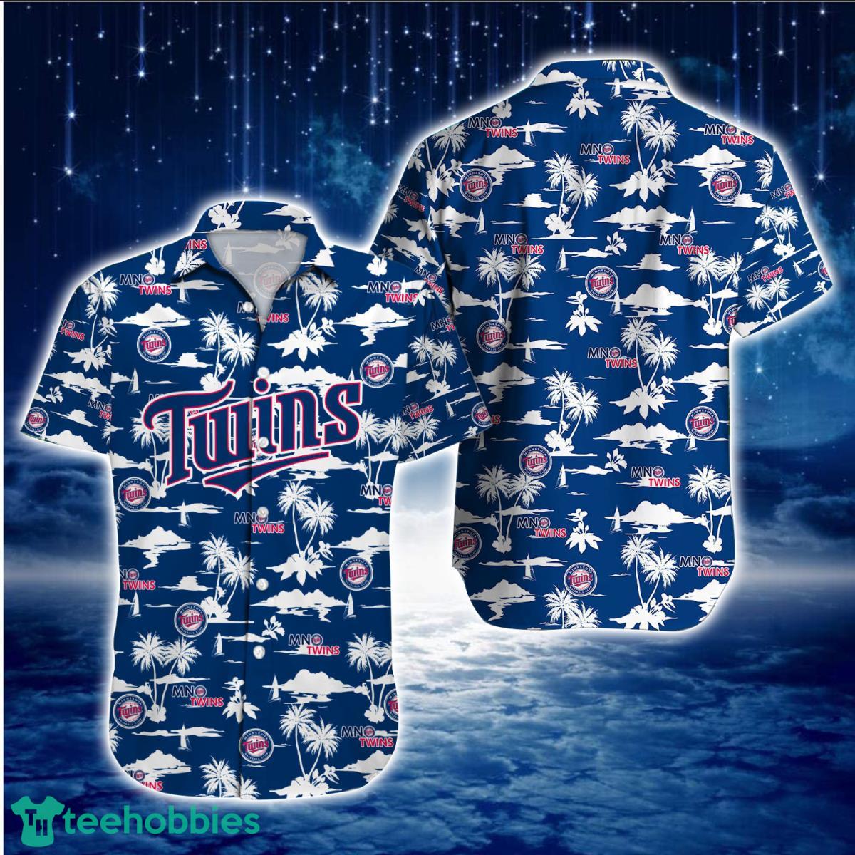 Minnesota Twins Baseball Floral Aloha Hawaiian Shirt Summer Vacation