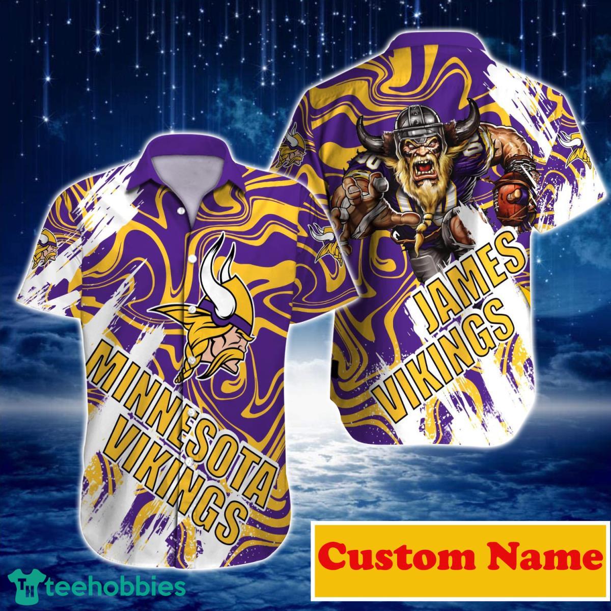 Minnesota Vikings NFL Custom Name Hawaiian Shirt For Men And Women Special Gift For True Fans Product Photo 1