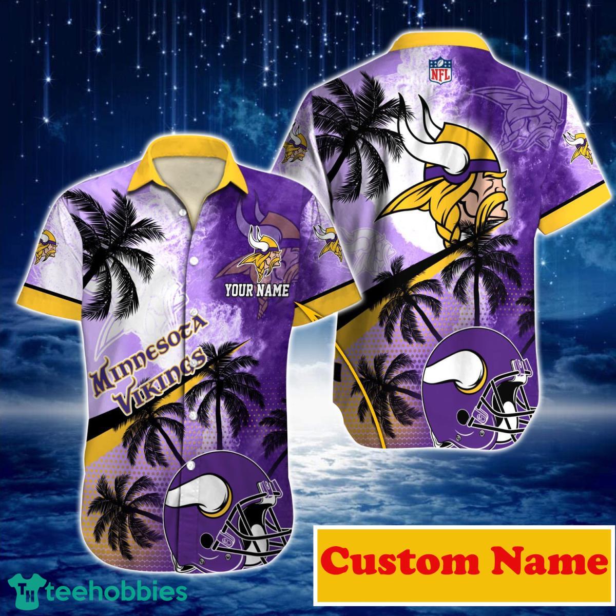 Minnesota Vikings NFL Custom Name Hawaiian Shirt For Men And Women Unique Gift For Real Fans Product Photo 1