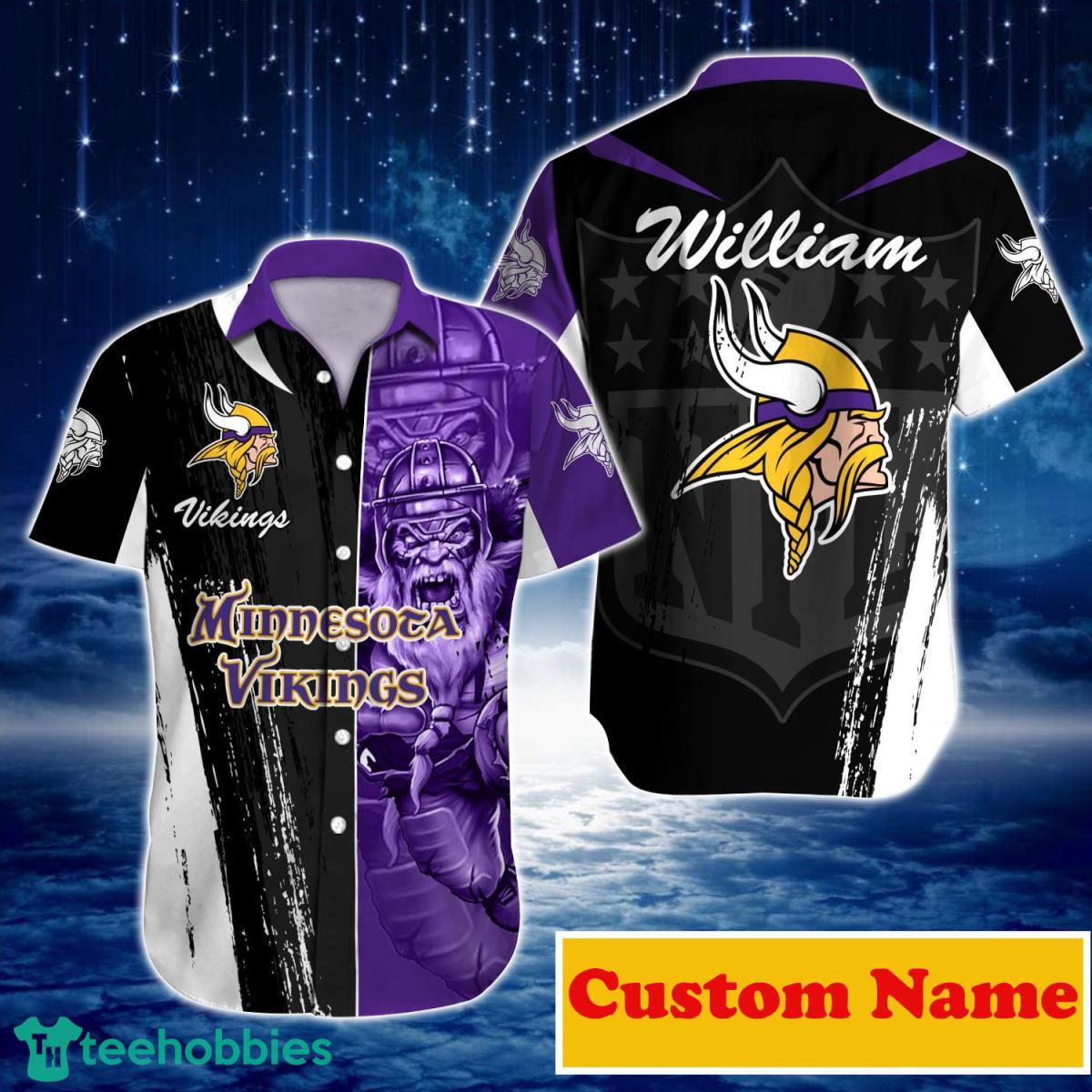 Minnesota Vikings NFL Custom Name Hawaiian Shirt For Men Women Best Gift For Real Fans Product Photo 1