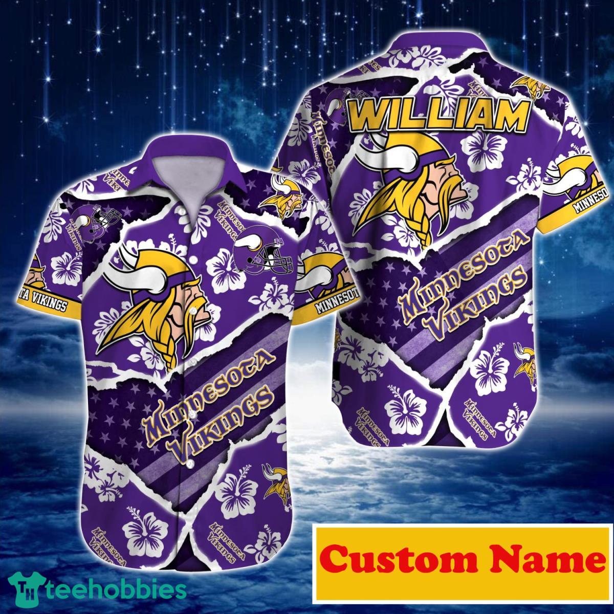 Minnesota Vikings NFL Custom Name Hawaiian Shirt For Men Women Unique Gift For Real Fans Product Photo 1