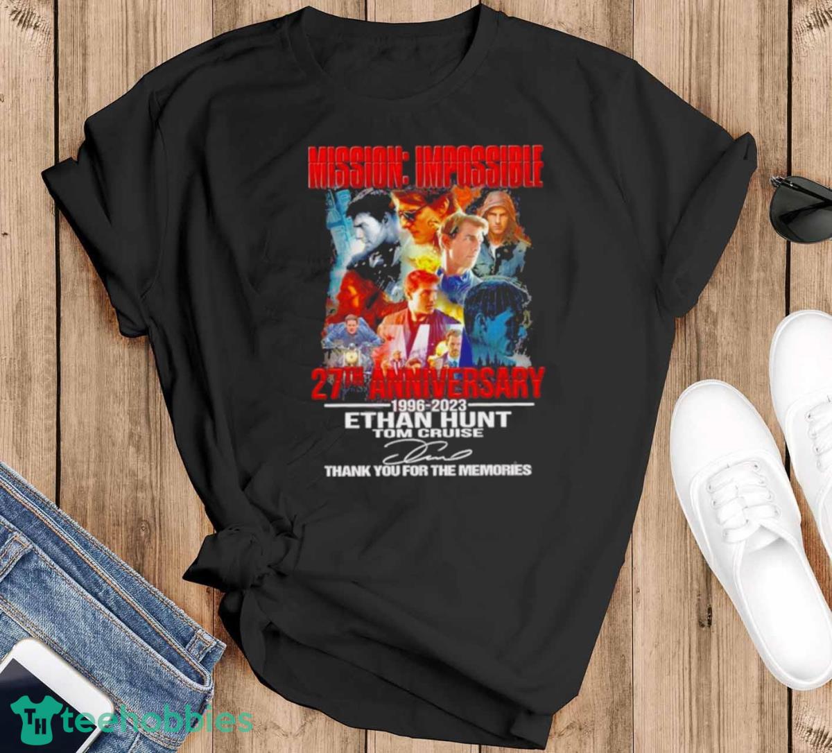 Mission Impossible 27th Anniversary 1996 2023 Signatures Shirt - Black T-Shirt