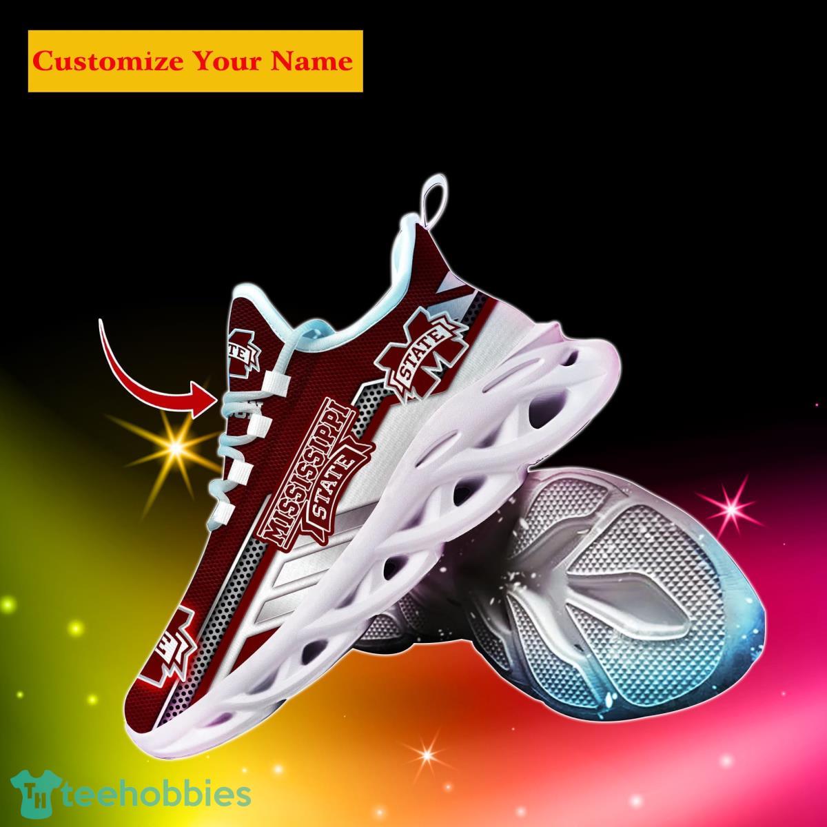 Mississippi State Bulldogs NCAA1 Custom Name Max Soul Shoes Bet Gift For Men Women Fans Product Photo 2