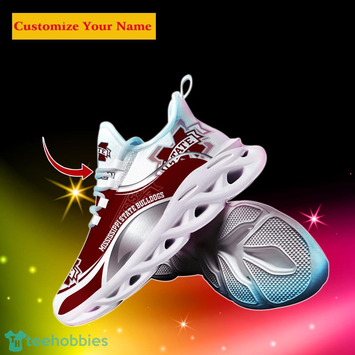 Mississippi State Bulldogs NCAA1 Custom Name Max Soul Shoes Unique Gift For Men Women Fans Product Photo 2