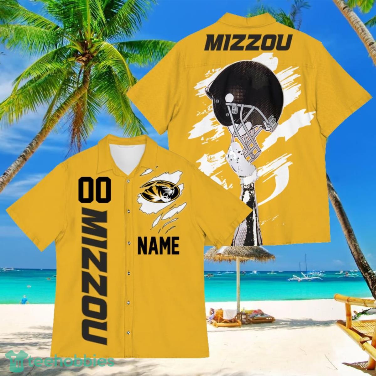 Missouri Tigers Sports American Football Hawaiian Shirt Custom Name & Number Product Photo 1
