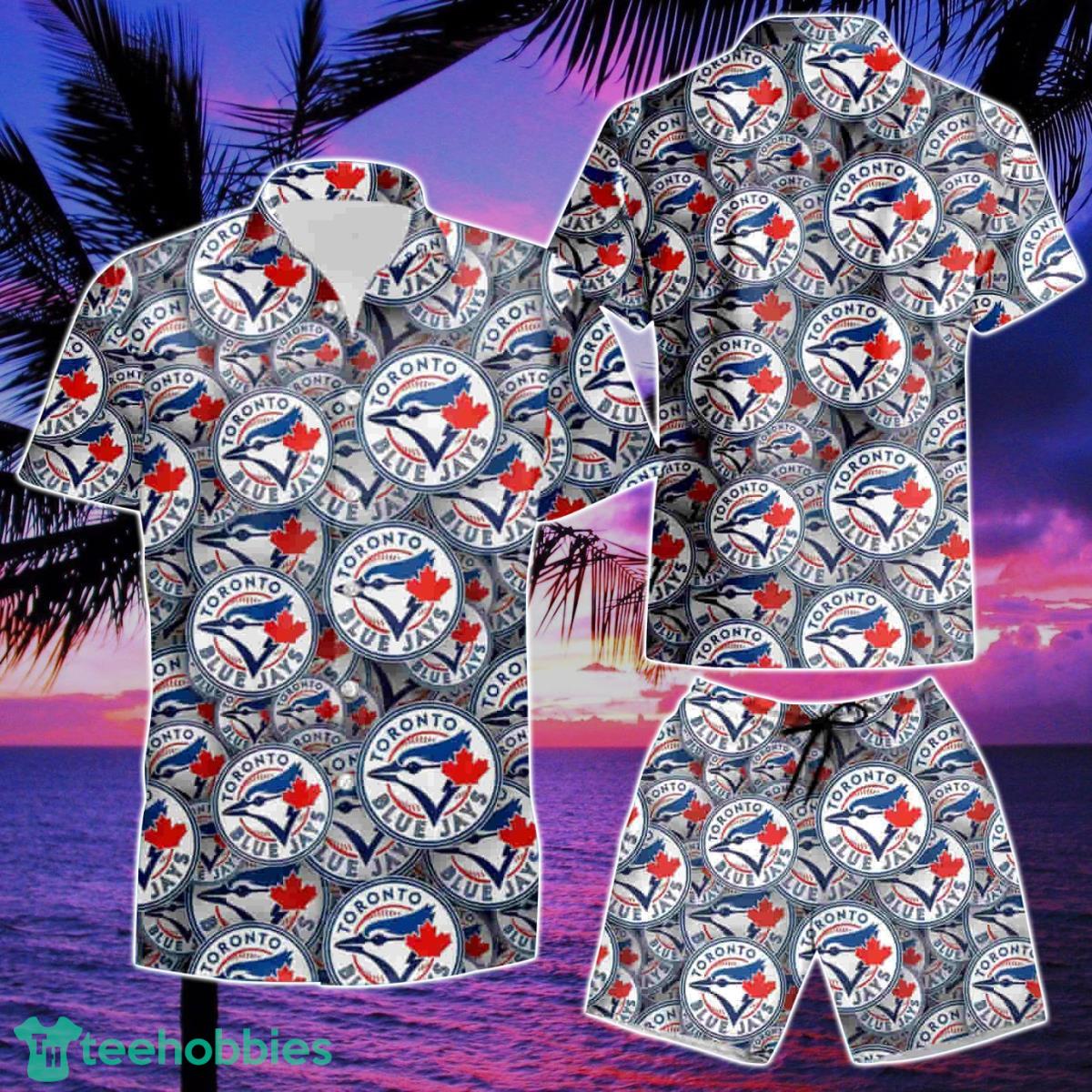 Mlb Toronto Blue Jays Summer Beach Hawaiian Shirt And Short Product Photo 2