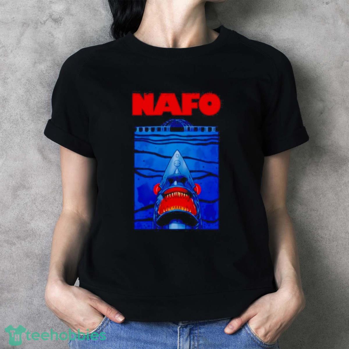 Nafo X Grandpa Yurko Shark Drone Shirt - Ladies T-Shirt