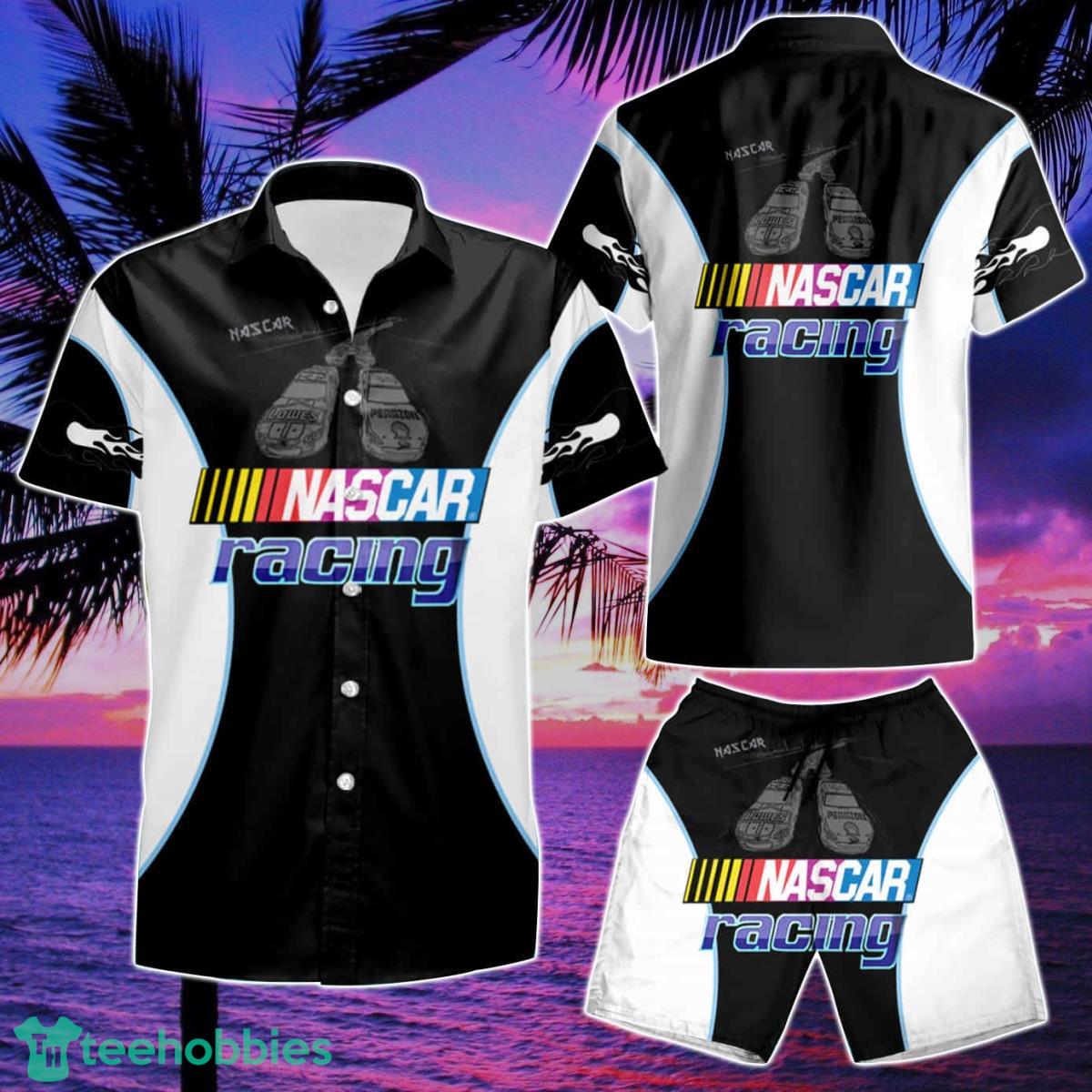 Nascar Racing Summer Beach Hawaiian Shirt And Short Product Photo 2