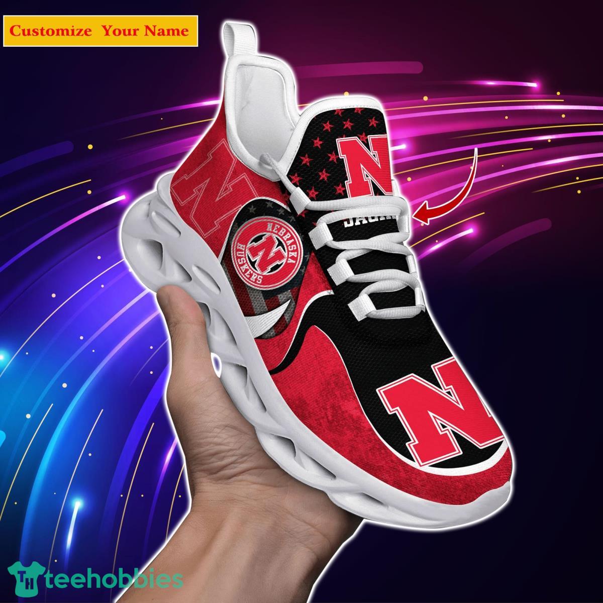 Nebraska Cornhuskers NCAA2 Custom Name Max Soul Shoes Special Gift For Men Women Fans Product Photo 1