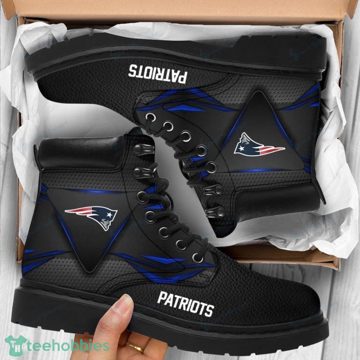 New England Patriots Football Team Leather Boots For Men Women Best Gift For Fans Product Photo 1