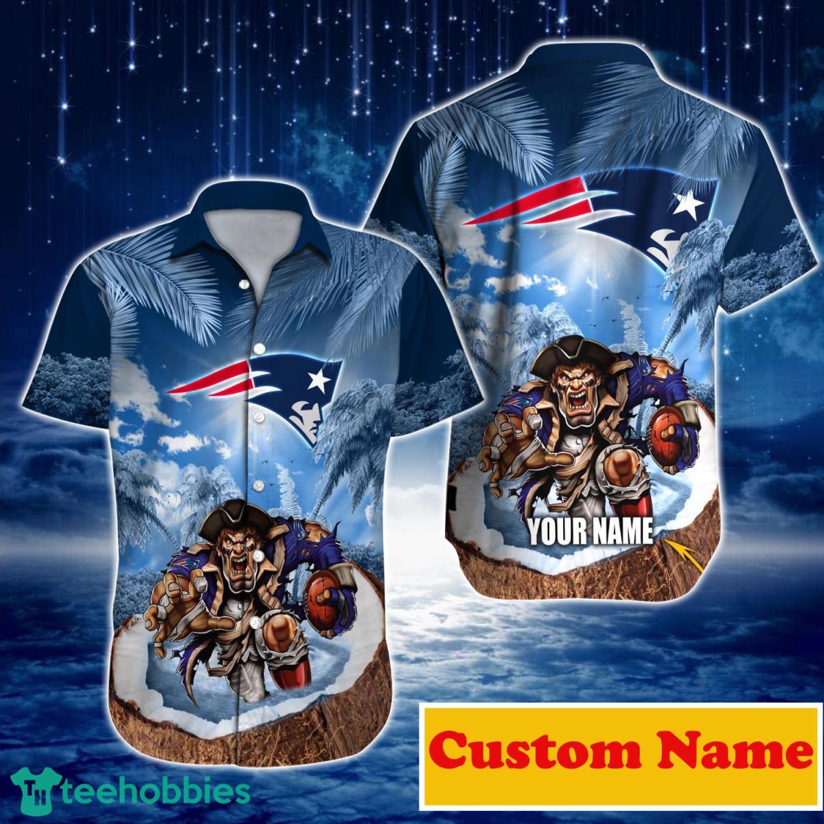 New England Patriots NF Custom Name Hawaiian Shirt For Men And Women Immpressive Gift For True Fans Product Photo 1