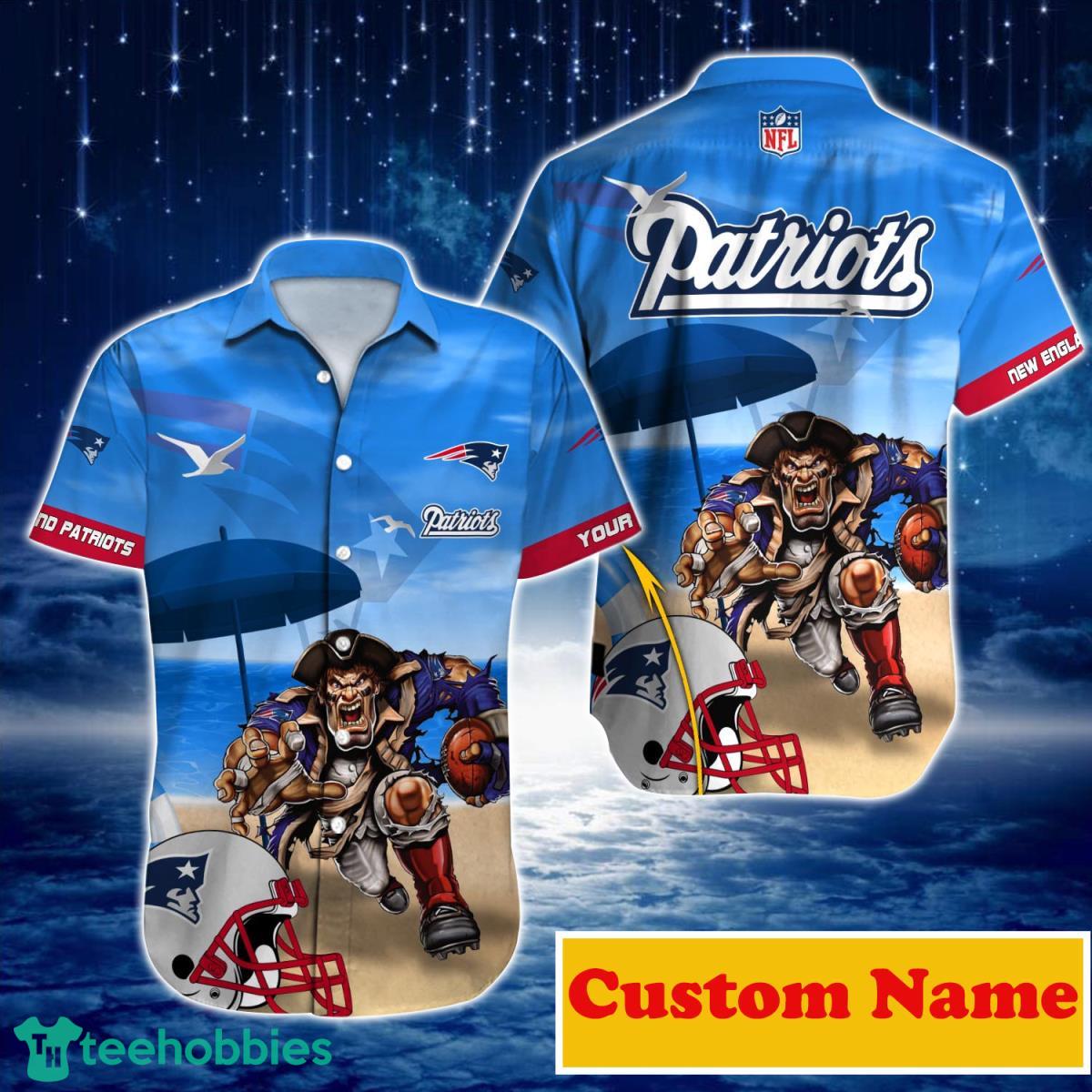 New England Patriots NFL Custom Name Hawaiian Shirt For Men And Women Best Gift For Real Fans Product Photo 1