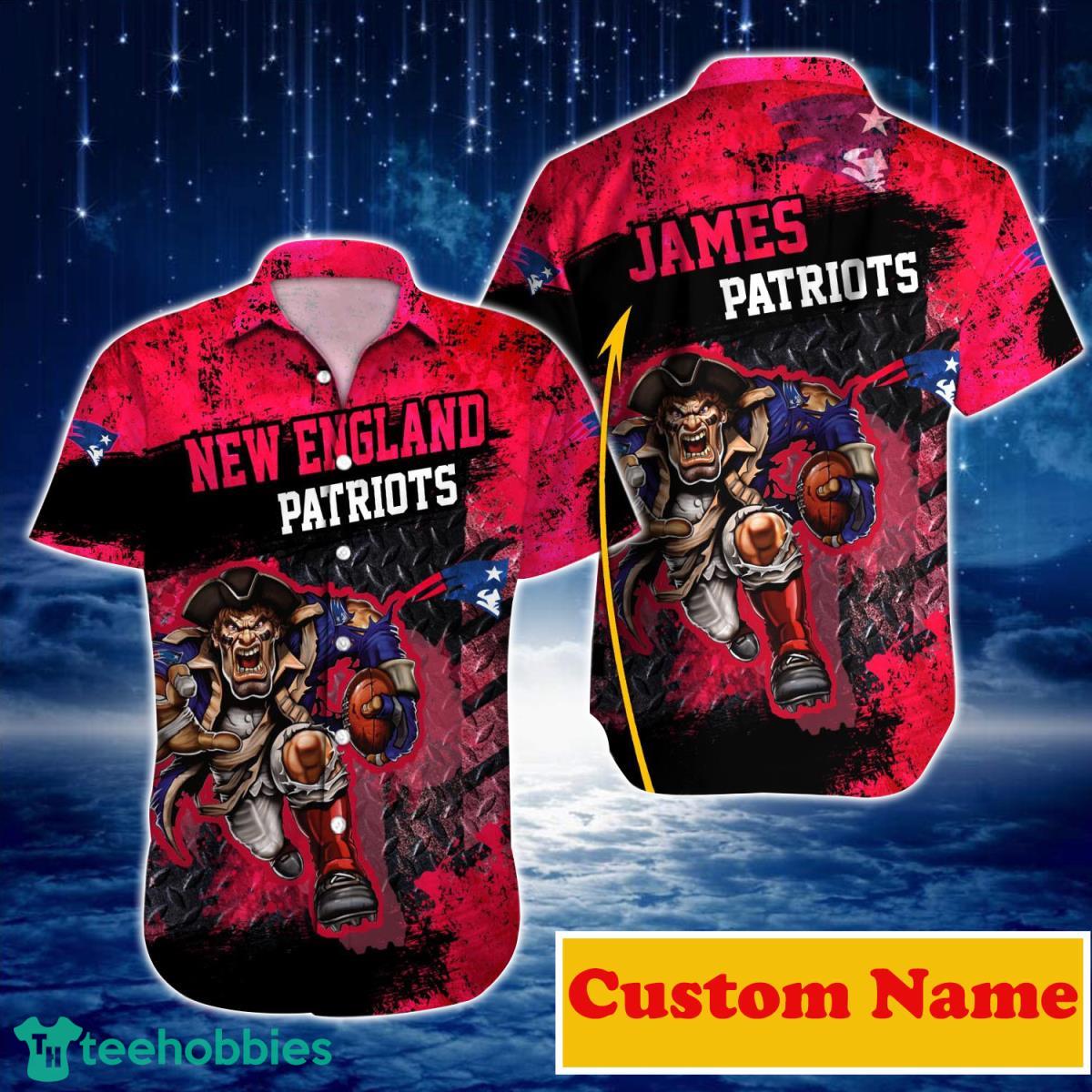 New England Patriots NFL Custom Name Hawaiian Shirt For Men And Women Great Gift For True Fans Product Photo 1