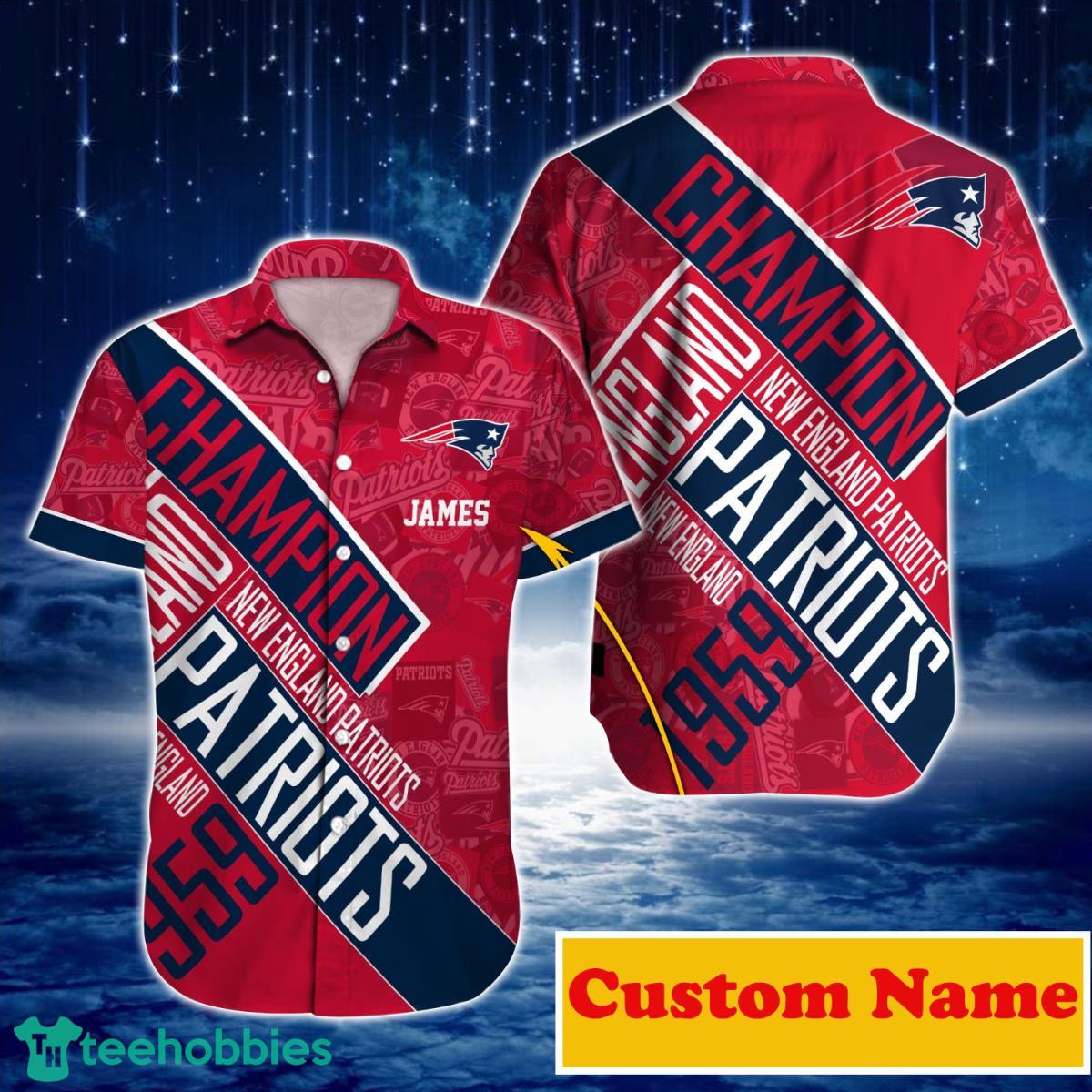 New England Patriots NFL Custom Name Hawaiian Shirt For Men Women Gift For Real Fans Product Photo 1