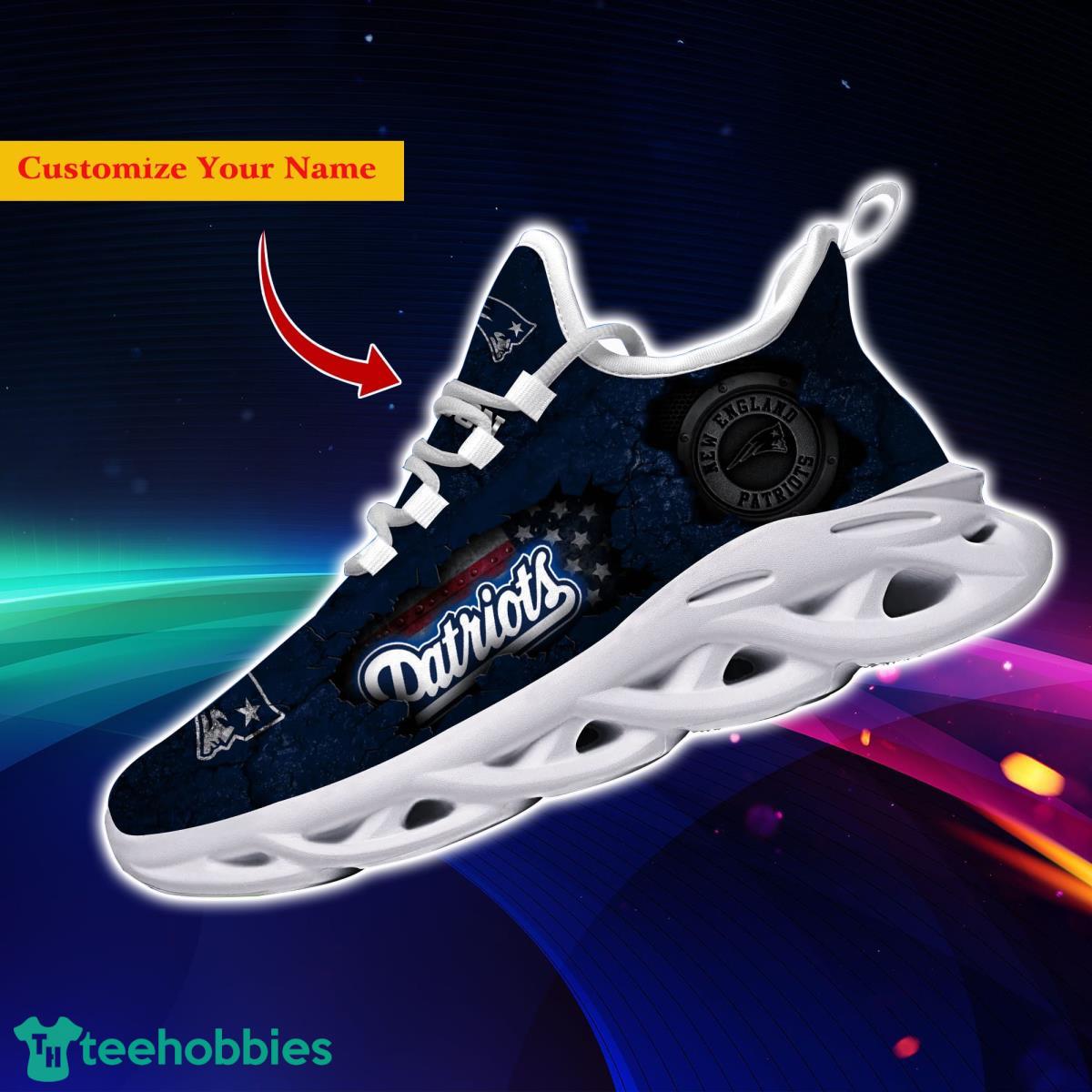 New England Patriots NFL Custom Name Max Soul Shoes Great Gift For Men Women Fans Product Photo 2